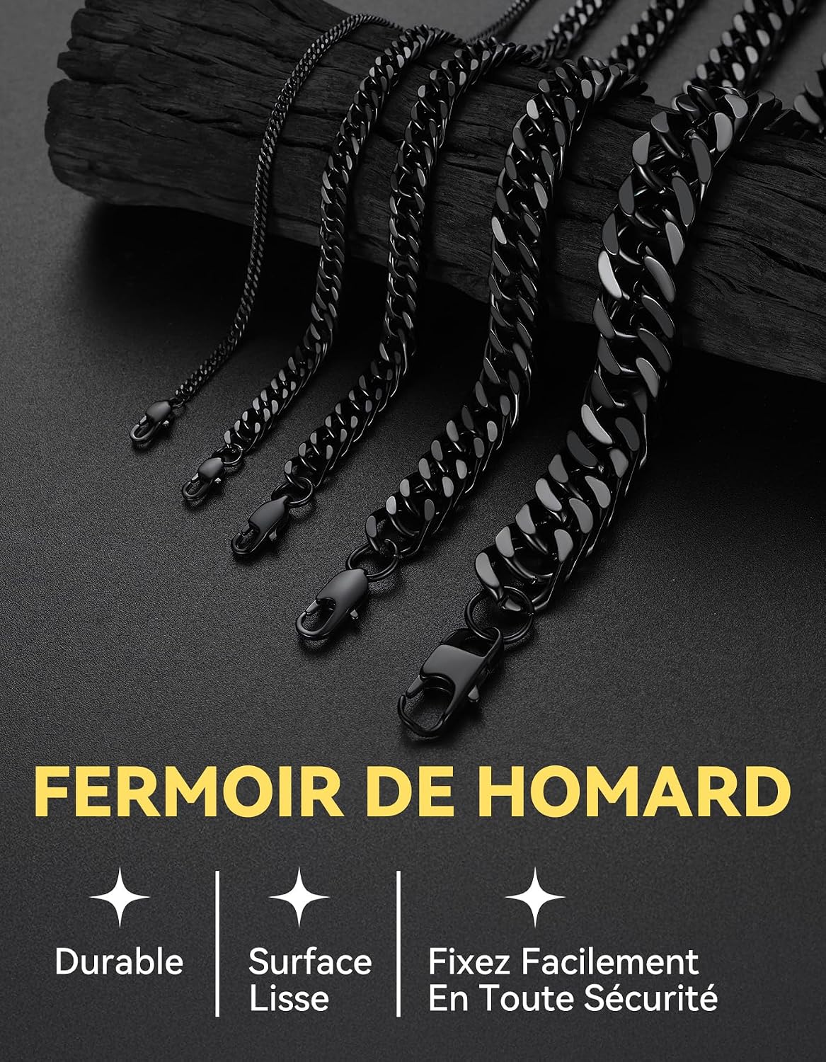 Detalle de ChainsHouse Chaine Collier Homme 10mm