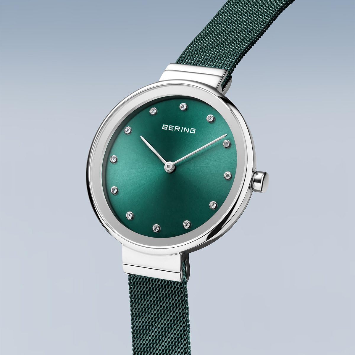 Thumbnail 1 de BERING 12034 Montre Femme Quartz 34 mm - Acier Inoxydable, Bracelet Milanais, Verre Saphir