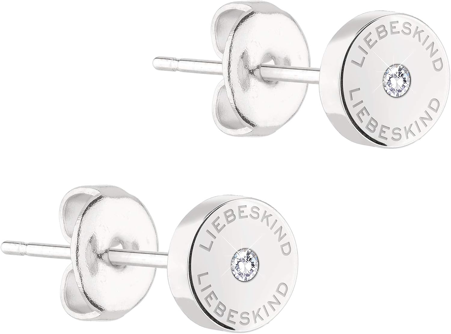 Detalle de LIEBESKIND BERLIN Ohrringe mit Zirkonia (Edelstahl, Roségold-Optik) LJ-0548-E-07