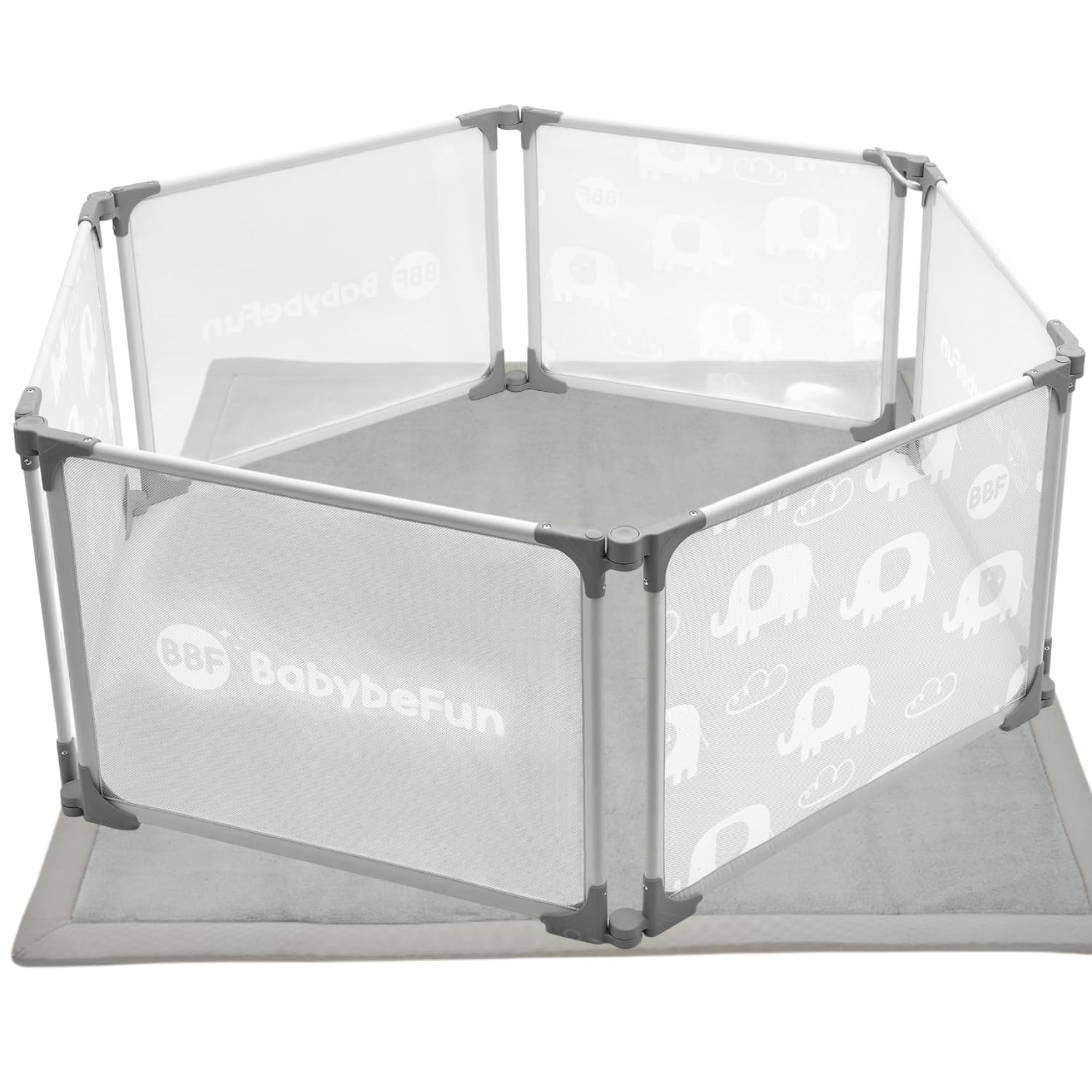 Detalle de BabybeFun Laufstall faltbar Parent