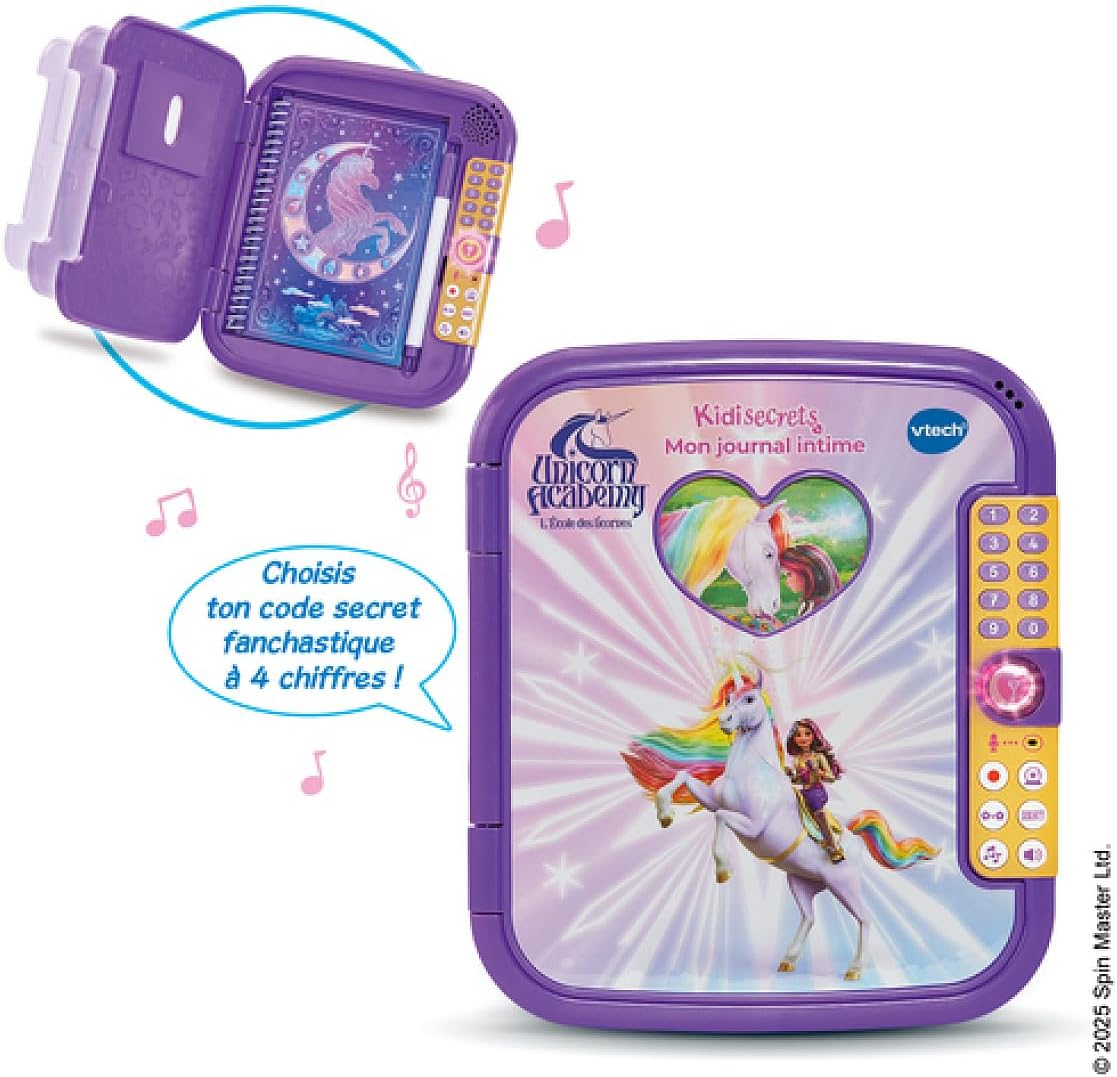 Thumbnail 5 de VTech KidiSecrets Mon Journal Intime L’École des Licornes — journal électronique à code 4 chiffres dès 5 ans