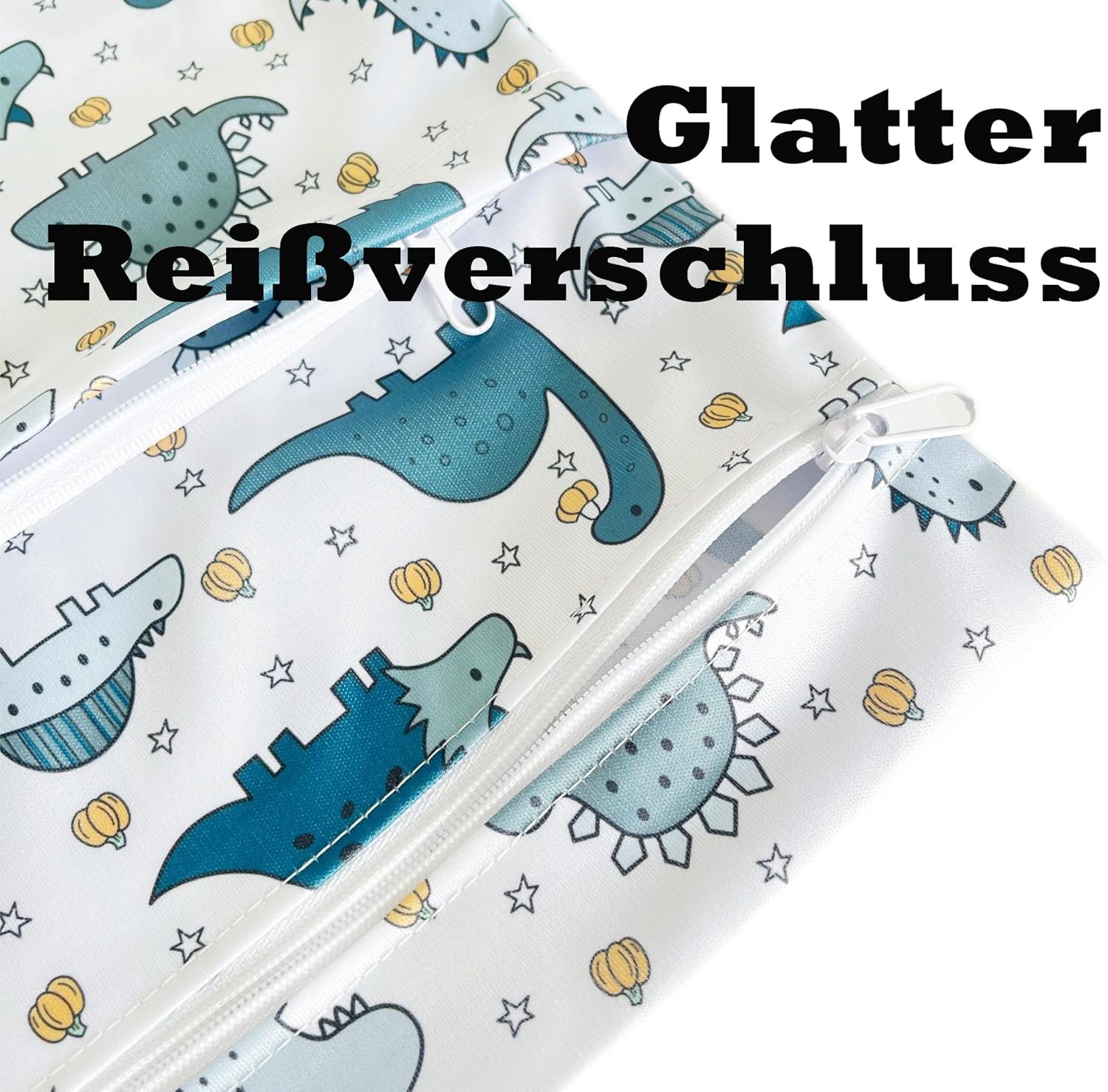Detalle de TRASUN Wetbag 2er Set – wasserdichte Nass- und Trockenaufbewahrung für Windeln, Reisetasche und mehr