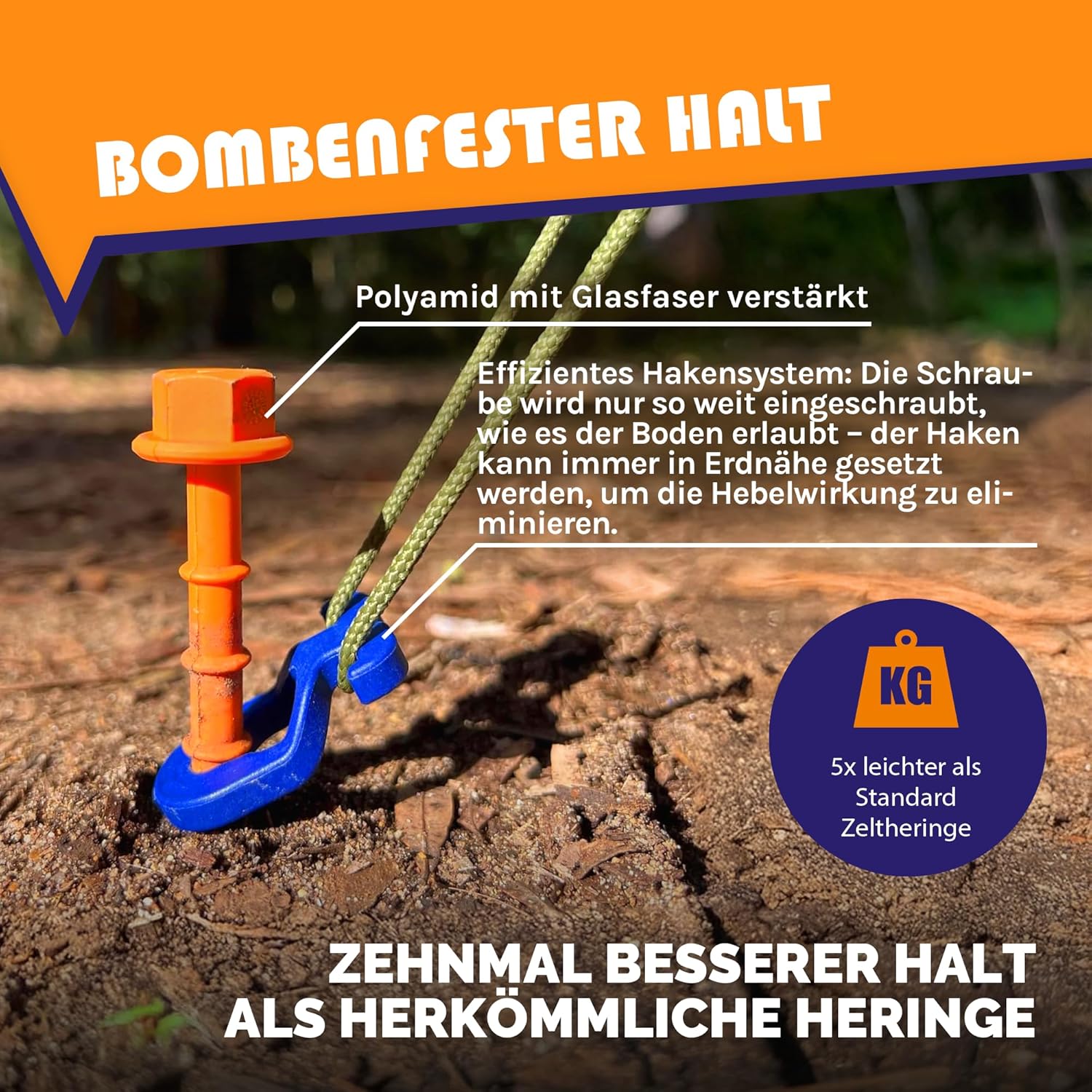 Thumbnail 5 de Peggy Peg Schraubhering StartKit – Komplettes Camping-Hering-Set