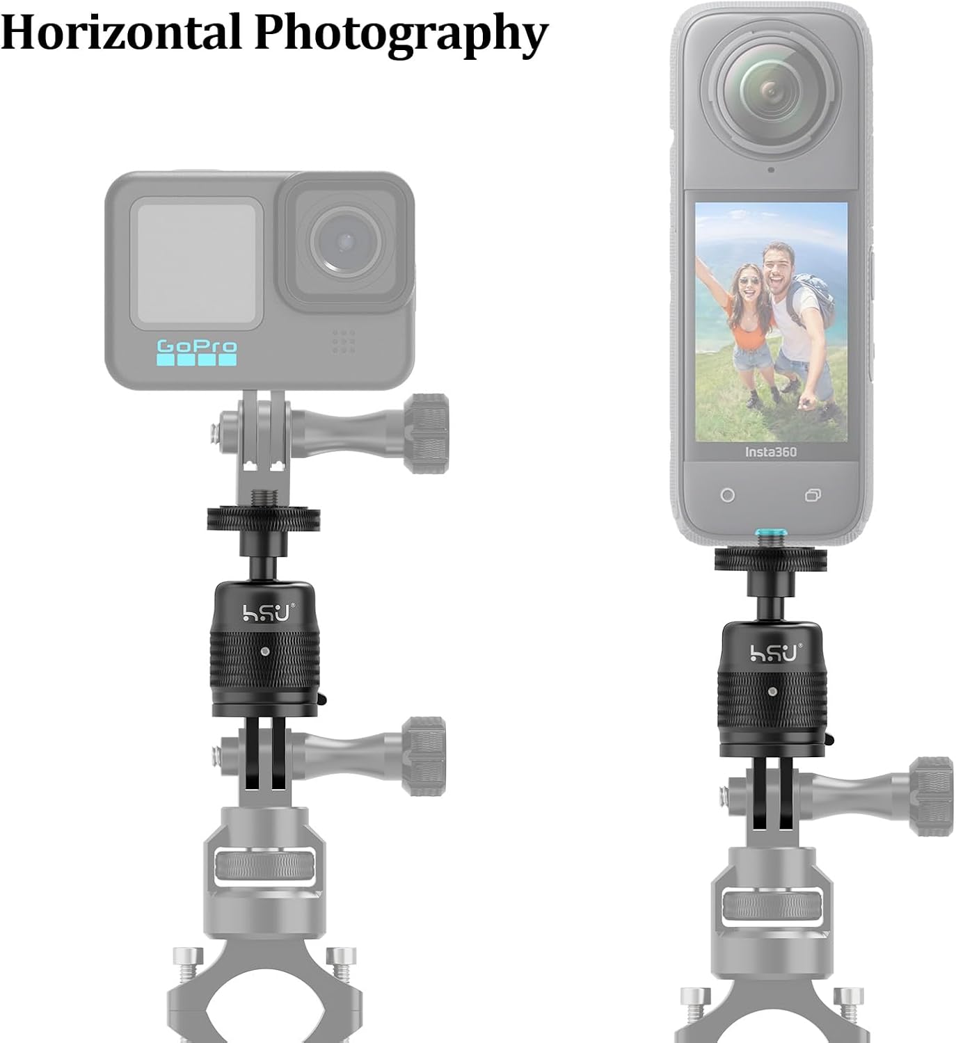 Thumbnail 3 de HSU 360 Degree Adjustable Aluminium Camera Adapter for Insta360 Action Cameras