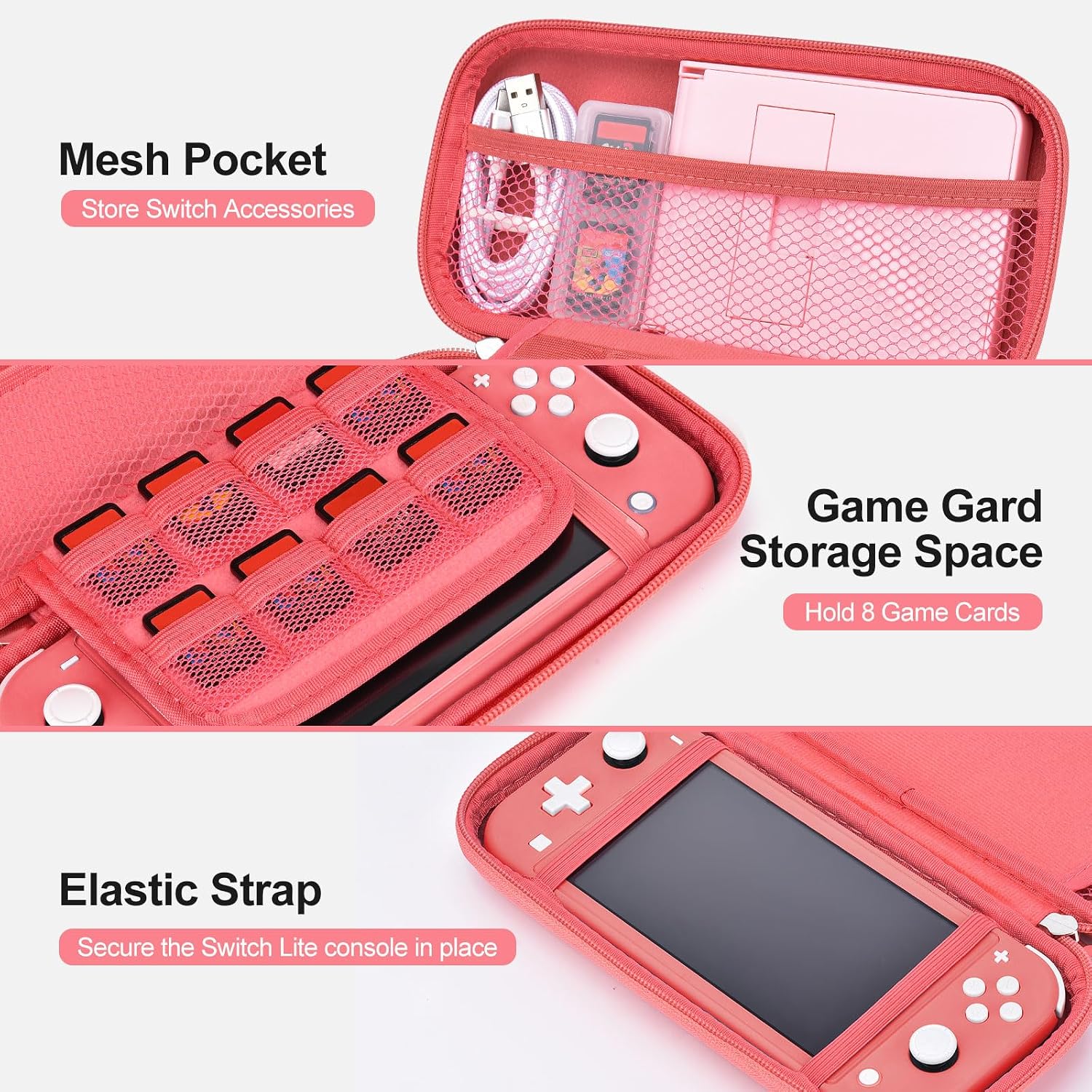 Detalle de innoAura Switch Lite Case 18-in-1 Bundle