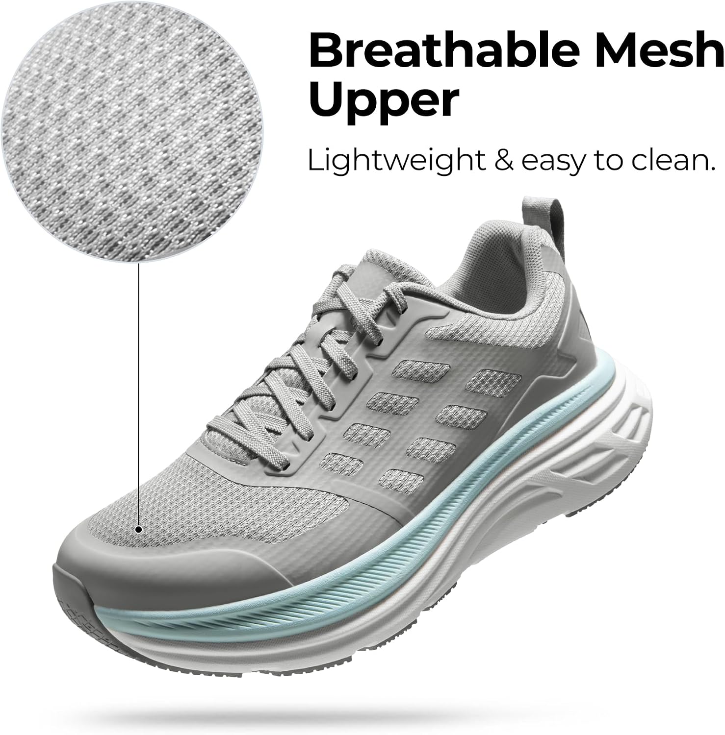 Detalle de NORTIV 8 Men's Walking Running Tennis Cushioning Shoes: ActiveFloat Non Slip Sneakers