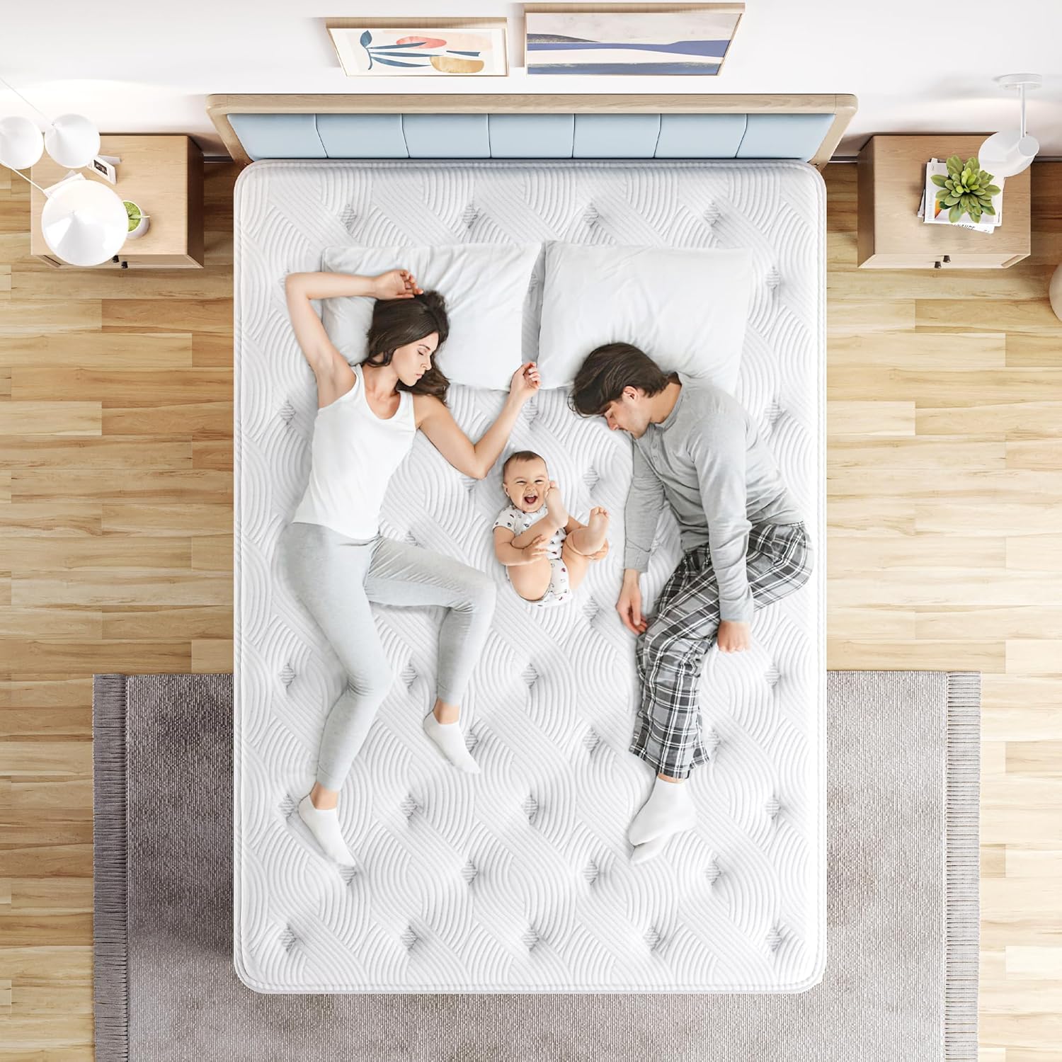 Thumbnail 4 de TeQsli 4FT6 Double mattress, 10.6 inch memory foam