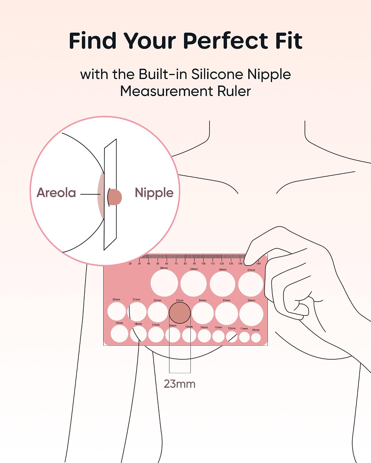 Thumbnail 4 de Nuliie 10PCS Flange Inserts (13/15/17/19/21mm) for 24mm Breast Pumps
