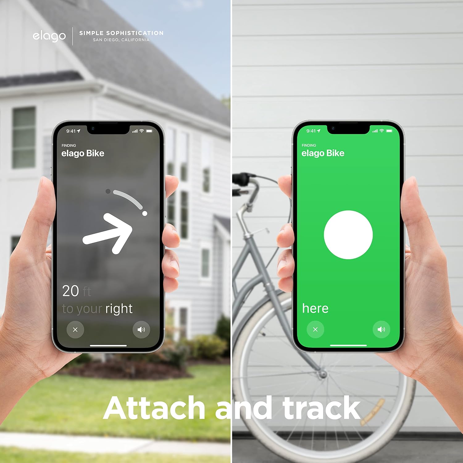 Thumbnail 4 de elago Coque silicone pour Apple AirTag (2e génération & 1re génération) avec support étui et autocollants adhésifs réutilisables (pack de 2) bleu phosphorescent