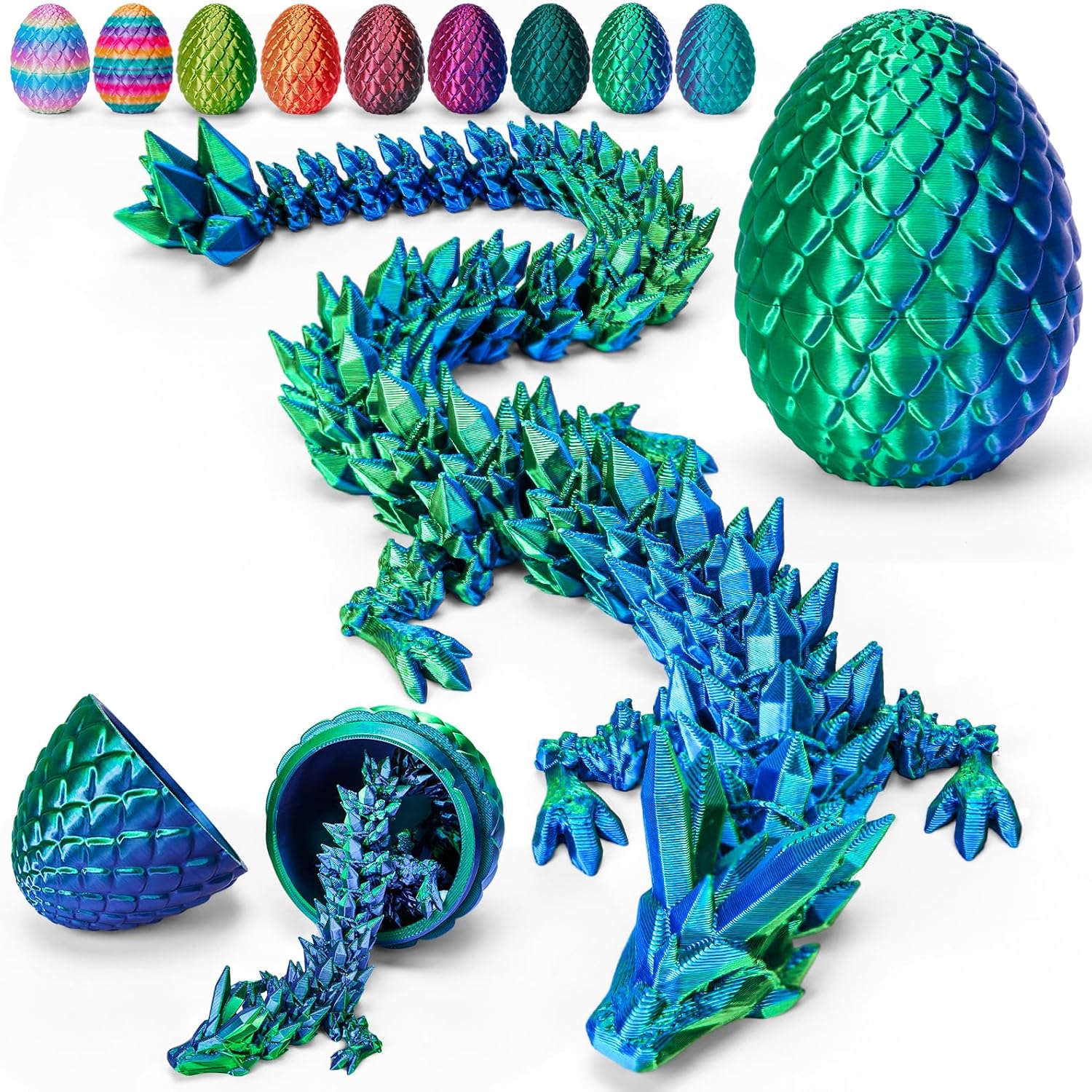 TBOLINE 12-Inch Dragon Egg 3D Printed Toy