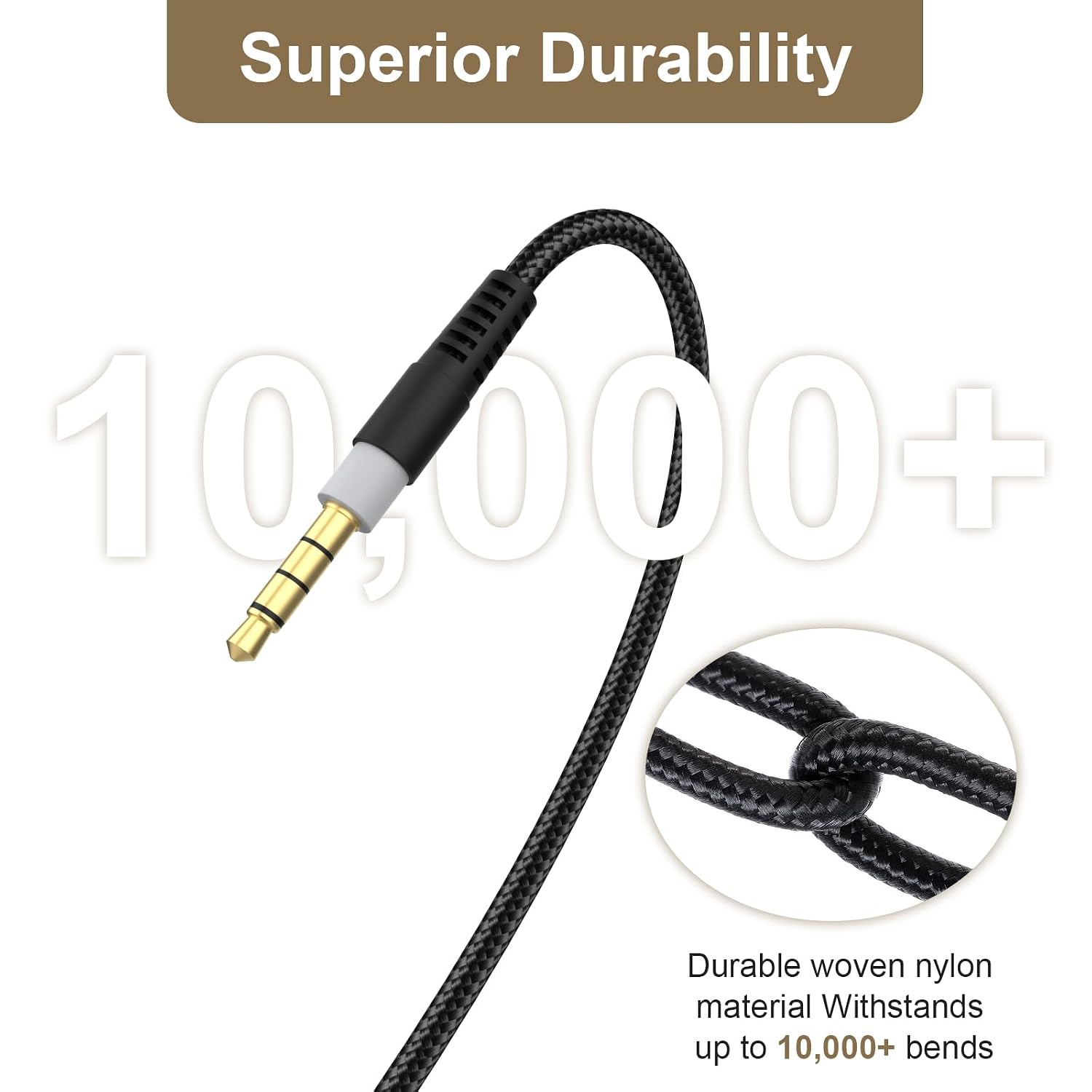 Detalle 2 de Toeasor 5ft gaming headset cable 3.5mm