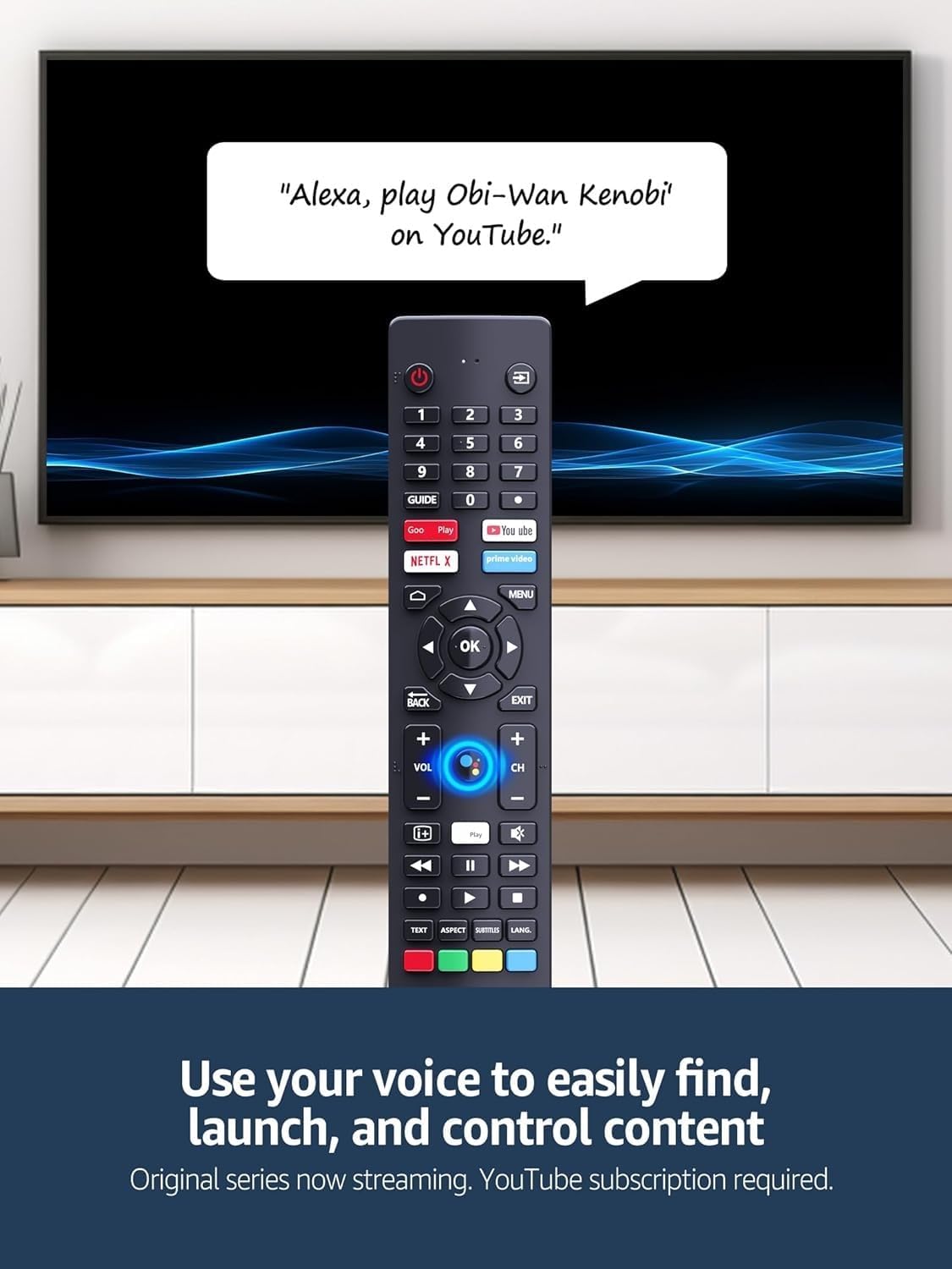 Thumbnail 4 de TCNOUMT Replacement RM-C3250 Voice Remote for JVC Smart TVs