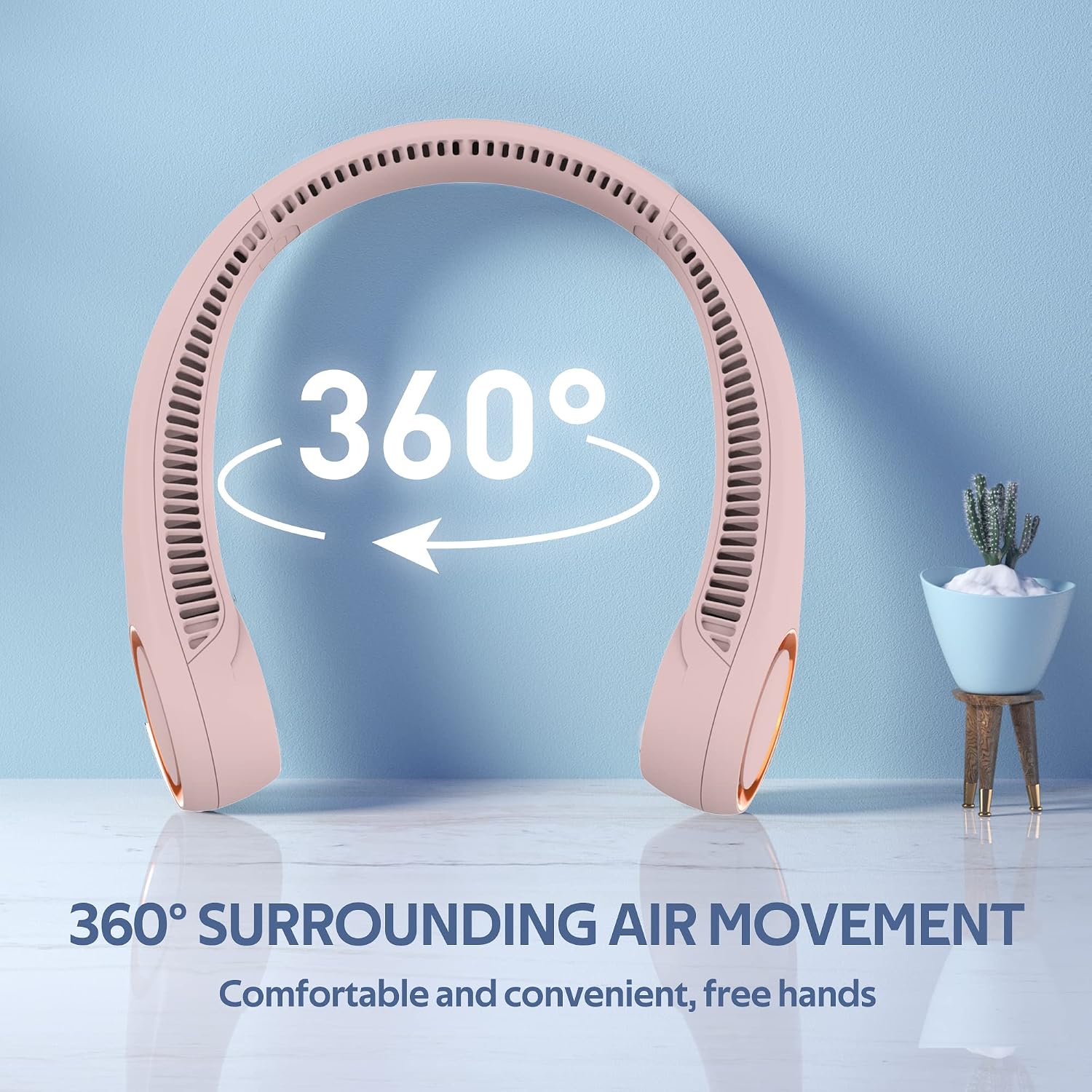 Detalle 2 de Portable Neck Fan 360° Bladeless with 4000mAh USB Battery