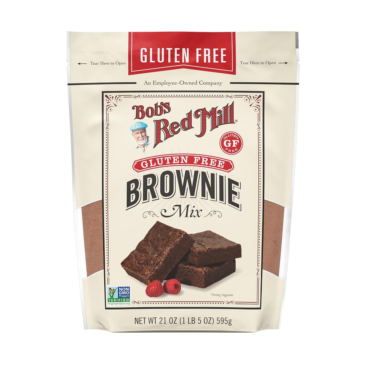 Detalle de Bob's Red Mill Gluten Free Brownie Mix, 21 oz, 4-Pack