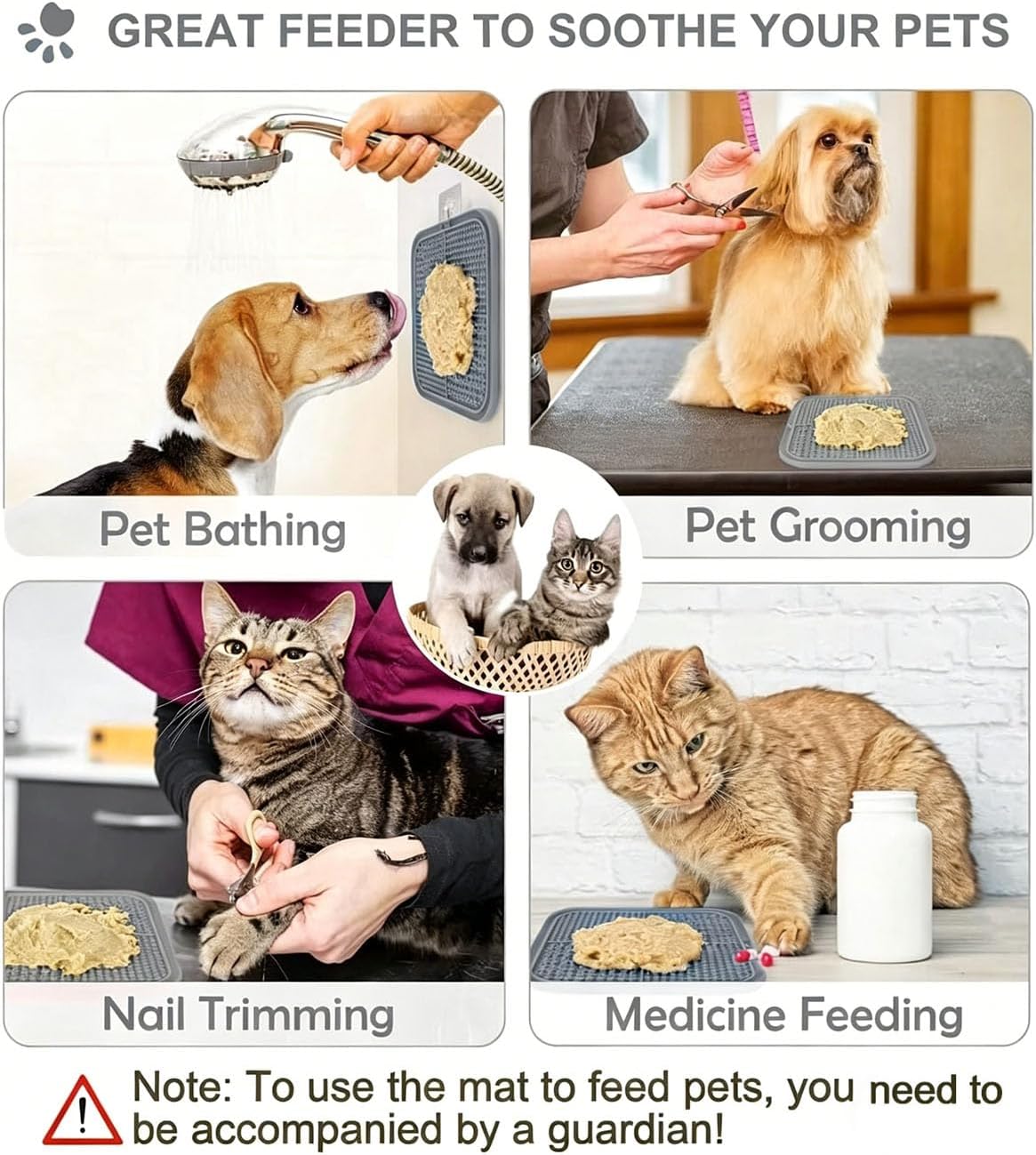 Detalle de Azxb dog and cat licking mat, 20 × 20 cm