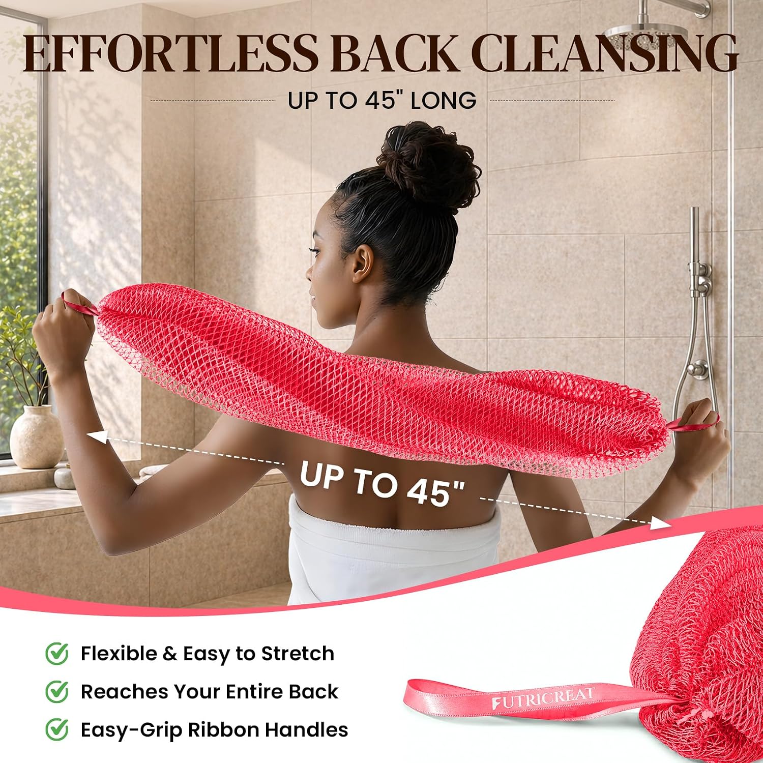 Detalle de African Net Sponge, 4-Pack