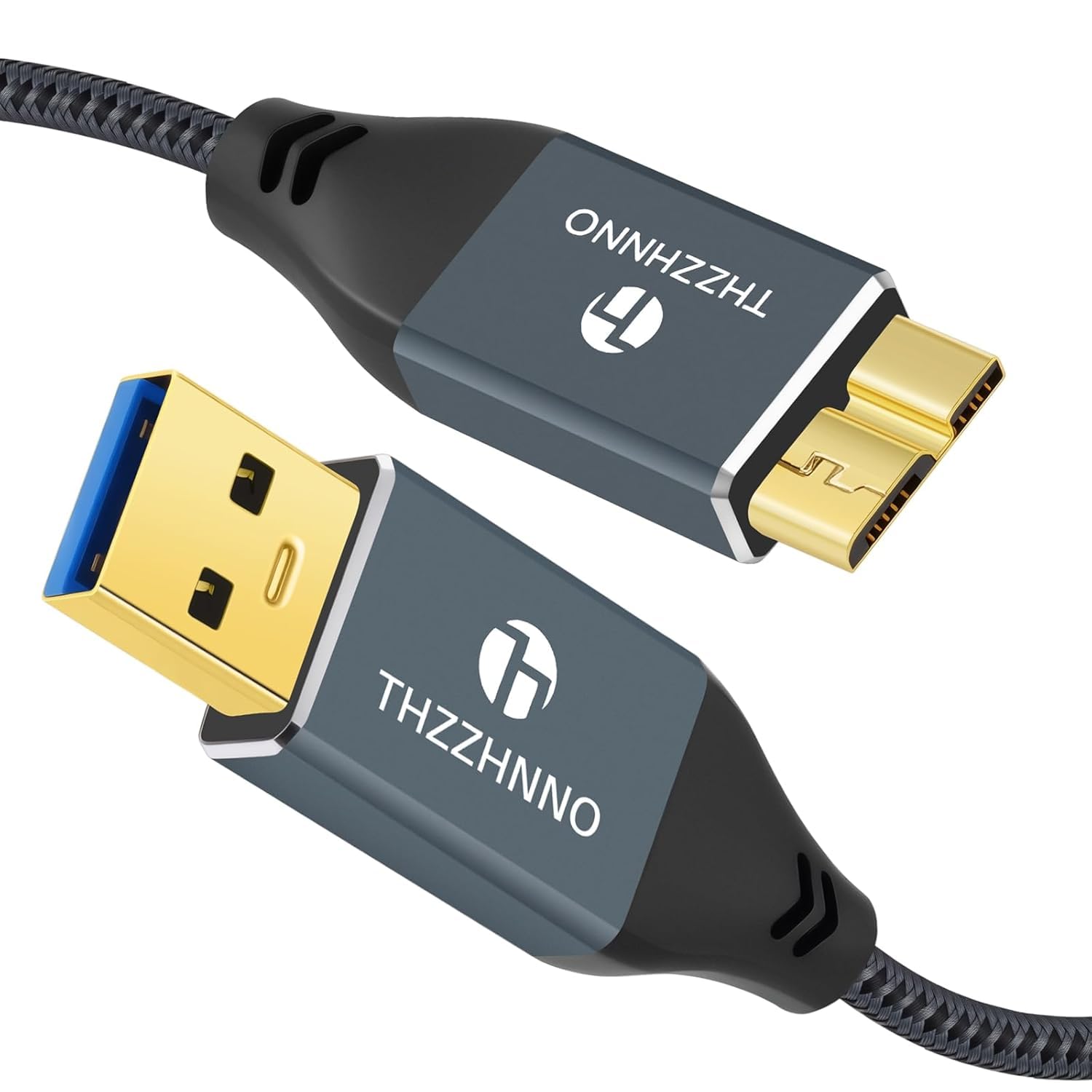 Detalle de USB 3.0 Micro-B Kabel 1 m (Typ A auf Micro B) mit 5 Gbit/s für Samsung Galaxy S5/Note 3 & USB-3.0 Festplatten