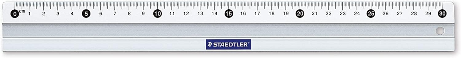 Detalle de Staedtler Règle en aluminium anti-dérapante 30 cm avec étui plastique (modèle 563)