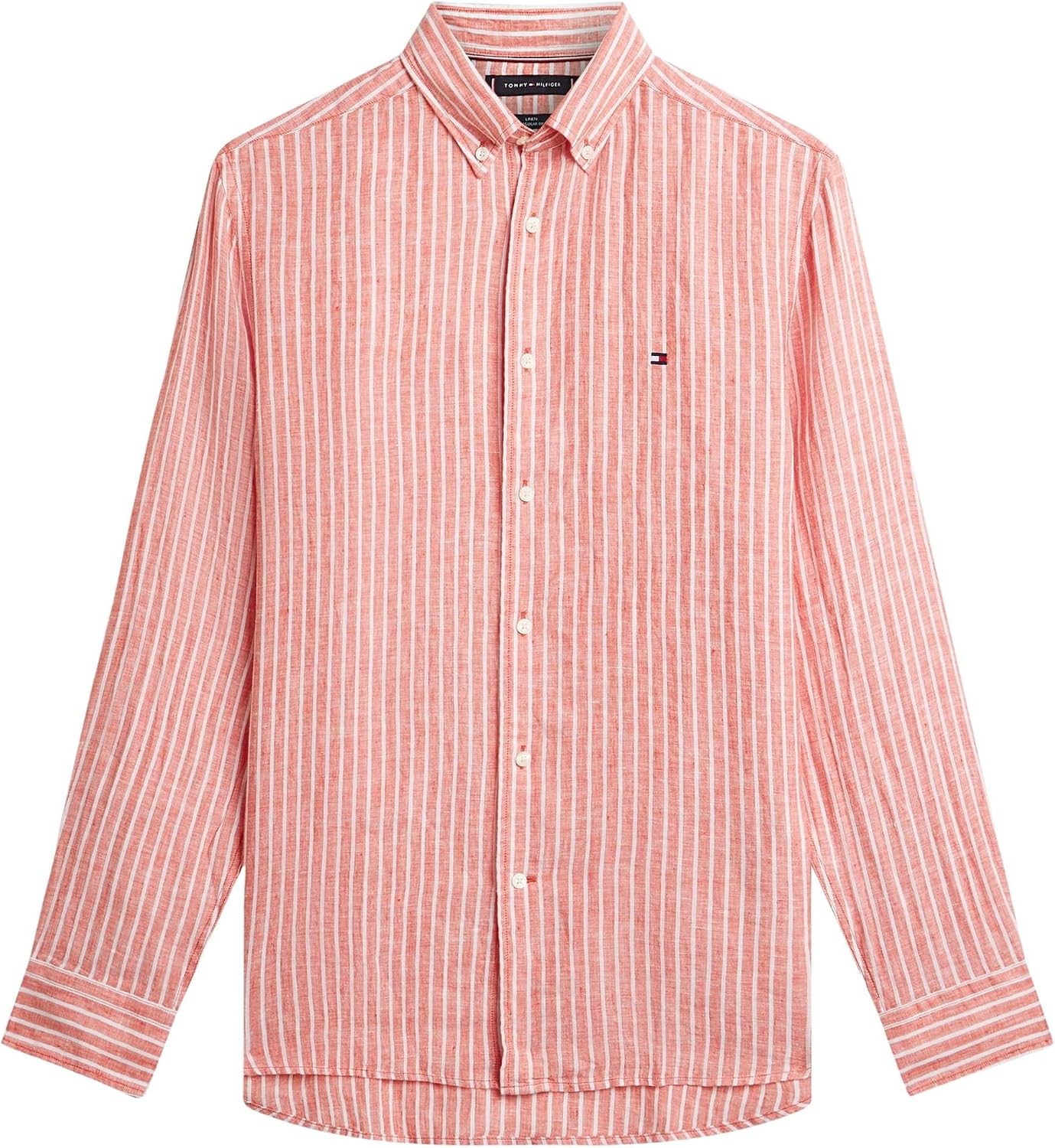 Thumbnail 4 de Tommy Hilfiger Linen Bengal Stripe RF Shirt Mw0mw42400 camicia uomo a maniche corte