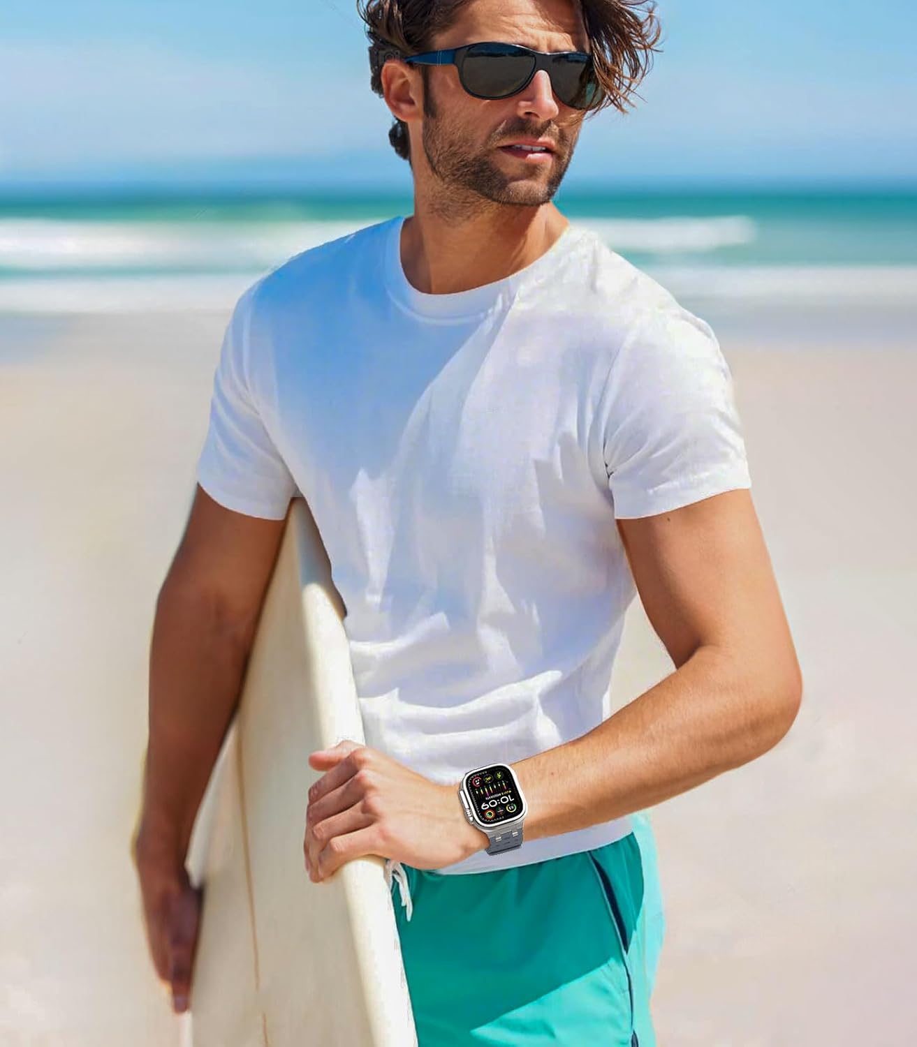 Thumbnail 6 de MoKo Ocean Band for Apple Watch Ultra 3/2/1 and Series 11 to 1 (49mm/46mm/45mm/44mm) – Breathable Silicone Strap