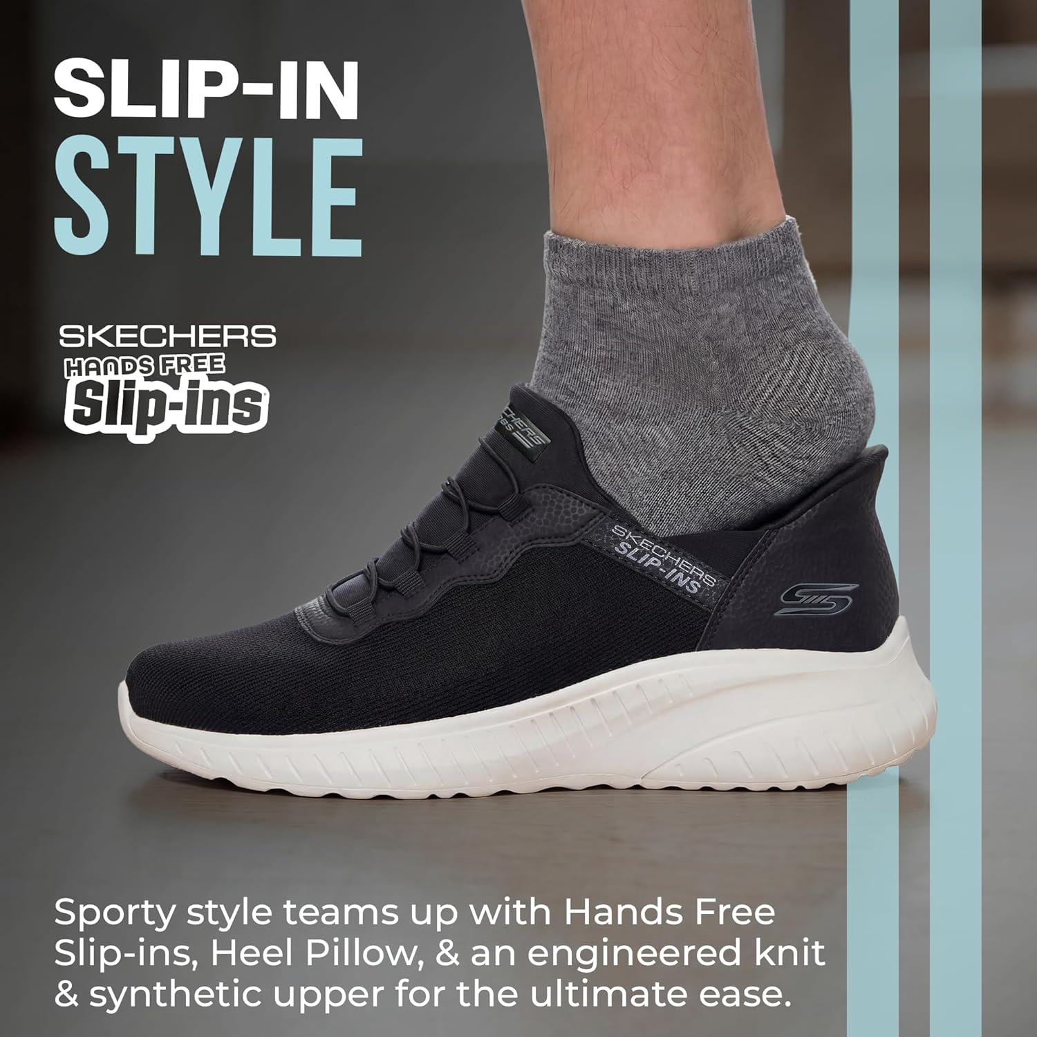 Thumbnail 3 de Skechers Men’s Hands Free Slip-ins Bobs Squad Chaos – Daily Hype