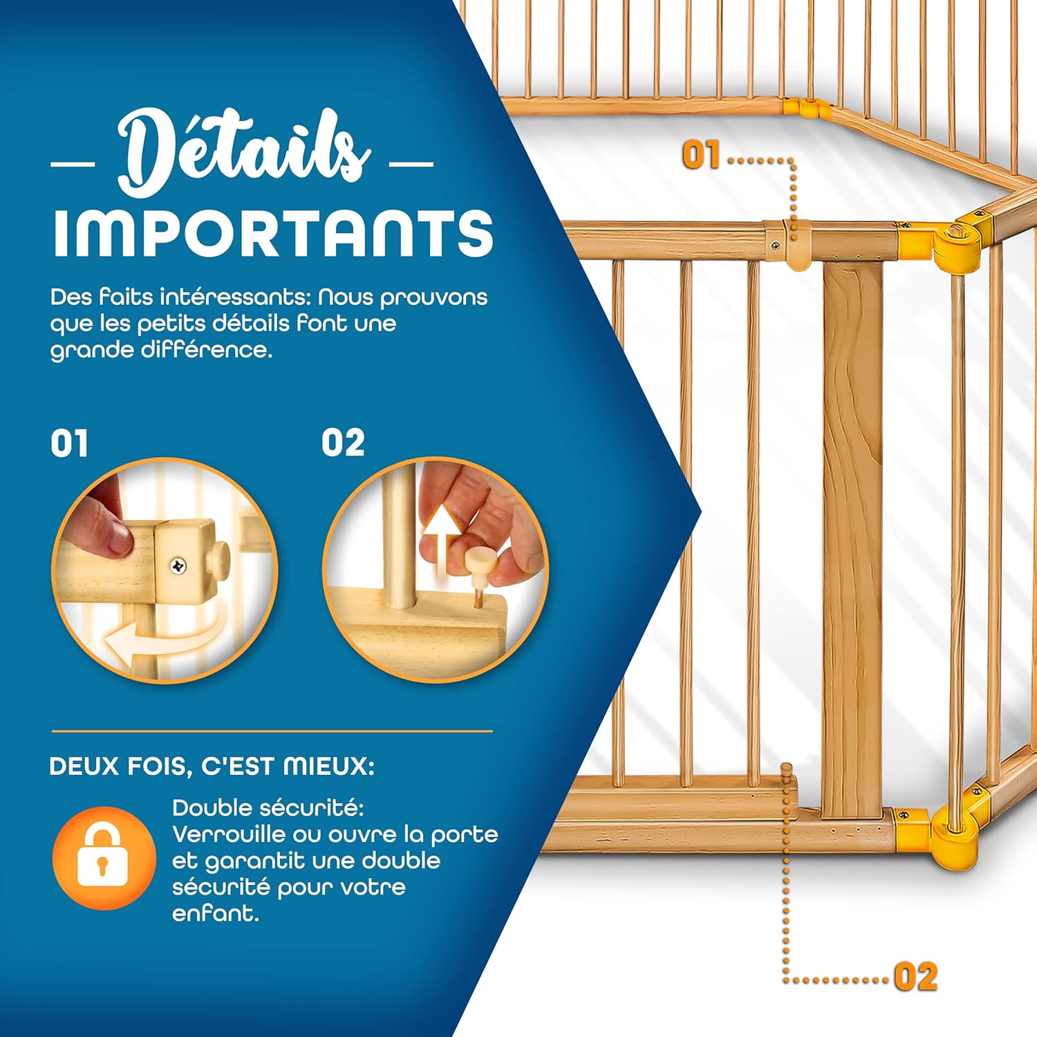 Thumbnail 2 de KIDUKU Barrière de sécurité 7,2 m 🚼