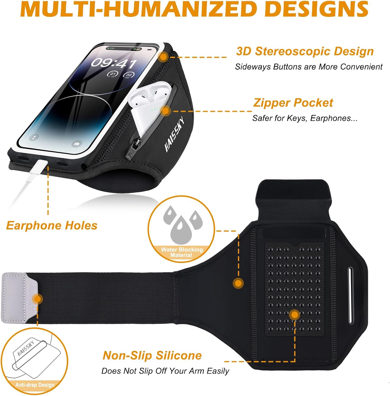 Detalle 2 de CITAMAMA Running Armband for 6.9" mobiles