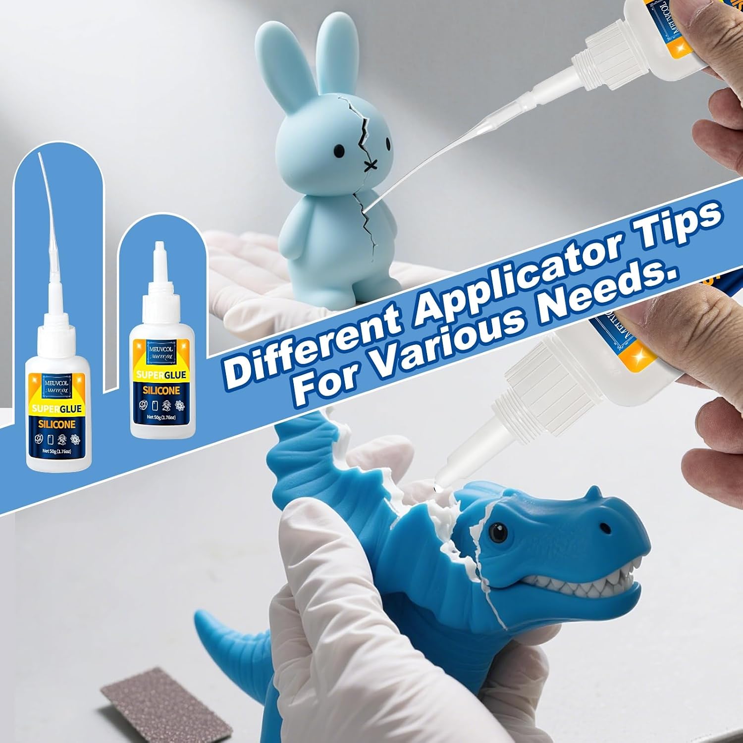 Thumbnail 4 de Meuvcol Silicone Glue 100g — Fast-Bonding & Waterproof Silicone Adhesive for Silicone Rubber, TPU, TPE, and More