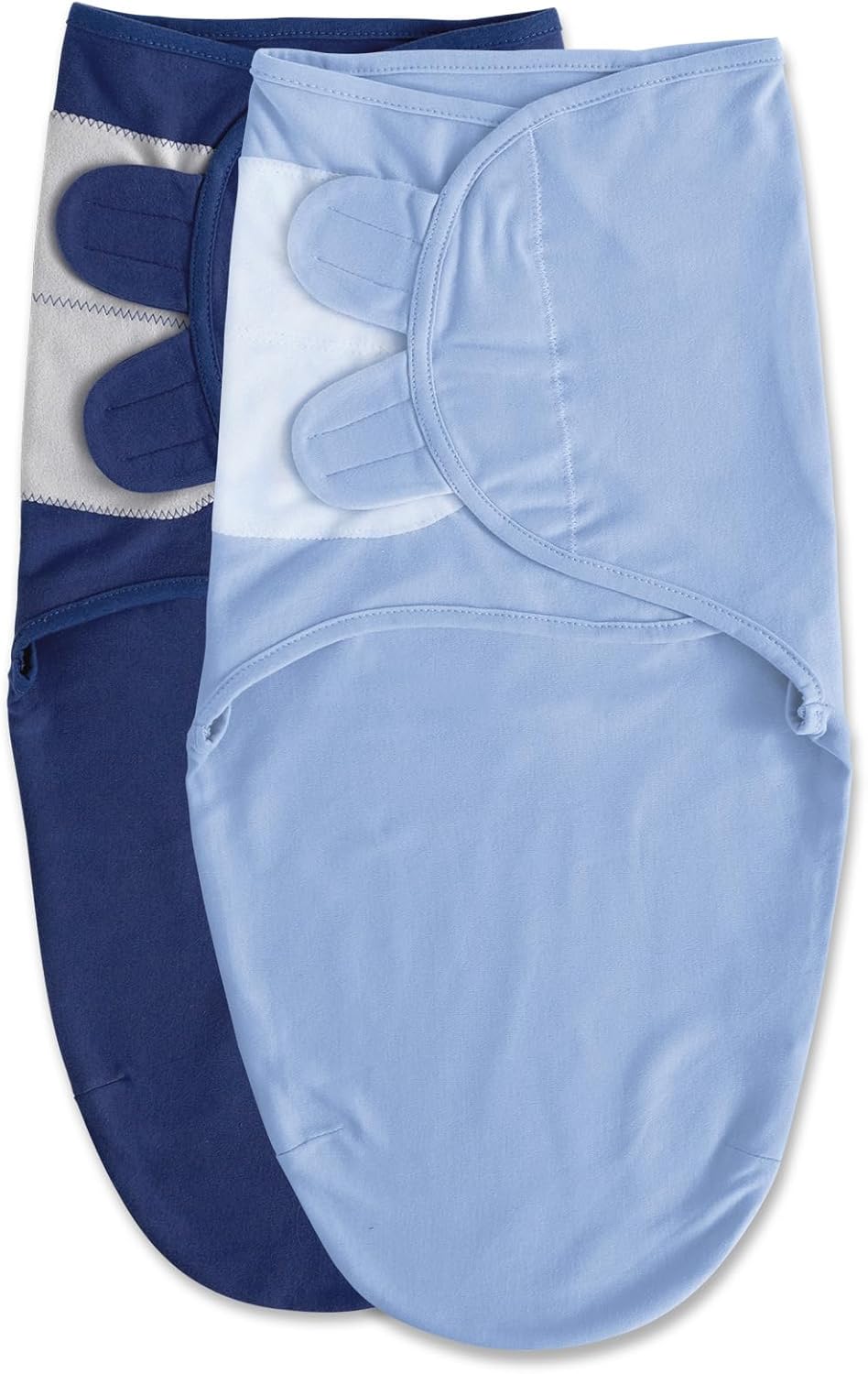 Soarwg Kids Adjustable Newborn Swaddle Set (0–3 Months) in Dark Blue, Oeko-tex100 breathable cotton