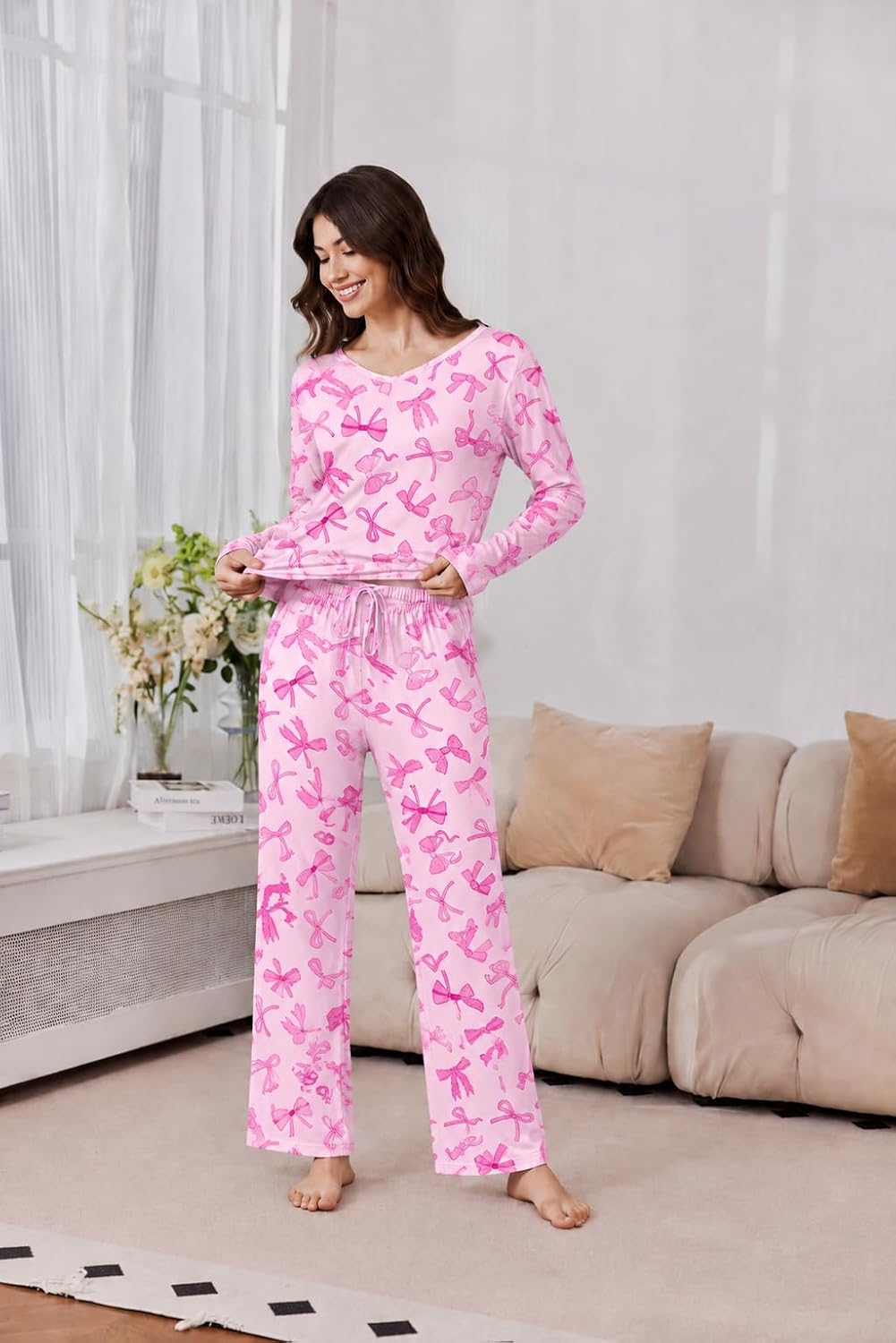 Detalle de Ekouaer Women's Pajama Sets 2-Pack