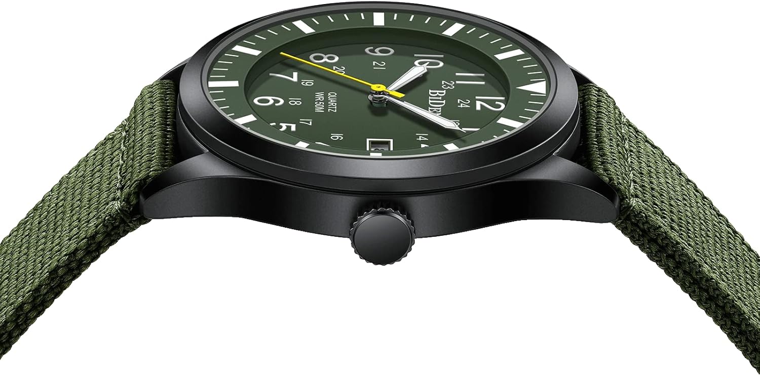 Thumbnail 4 de HANPOSH Herren Militär-Uhr 30 m wasserdicht
