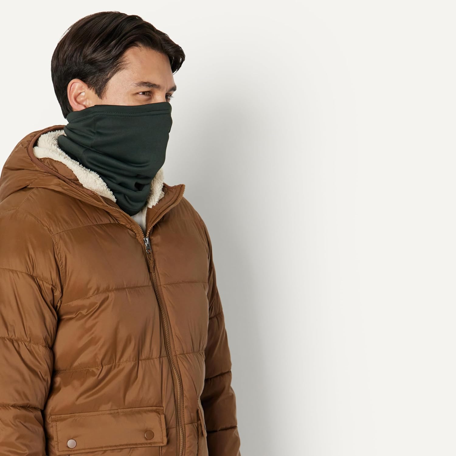 Detalle de Amazon Essentials Men’s Microfleece Heated Neck Warmer (2-Pack)