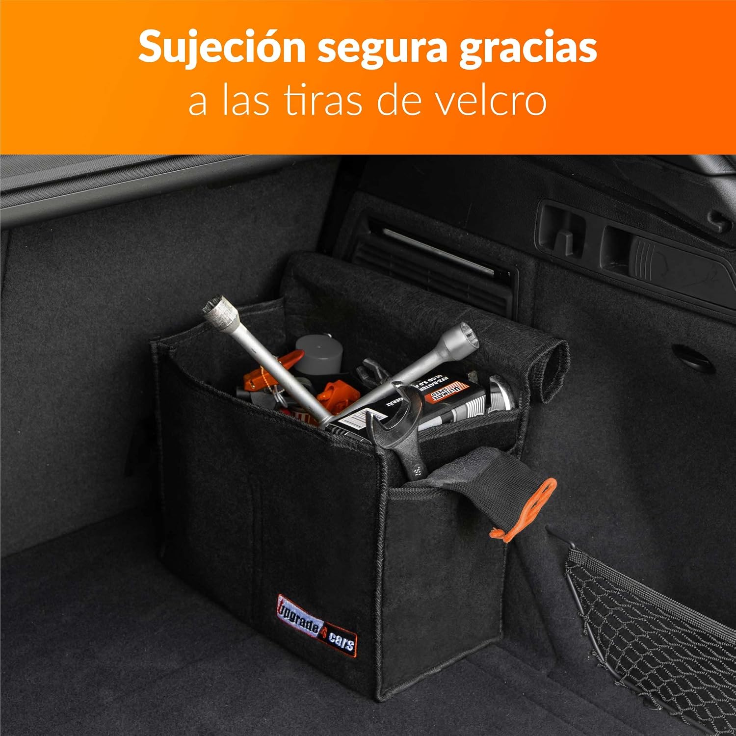 Detalle 2 de Upgrade4cars Bolsa Maletero fieltro 35x18x30 cm