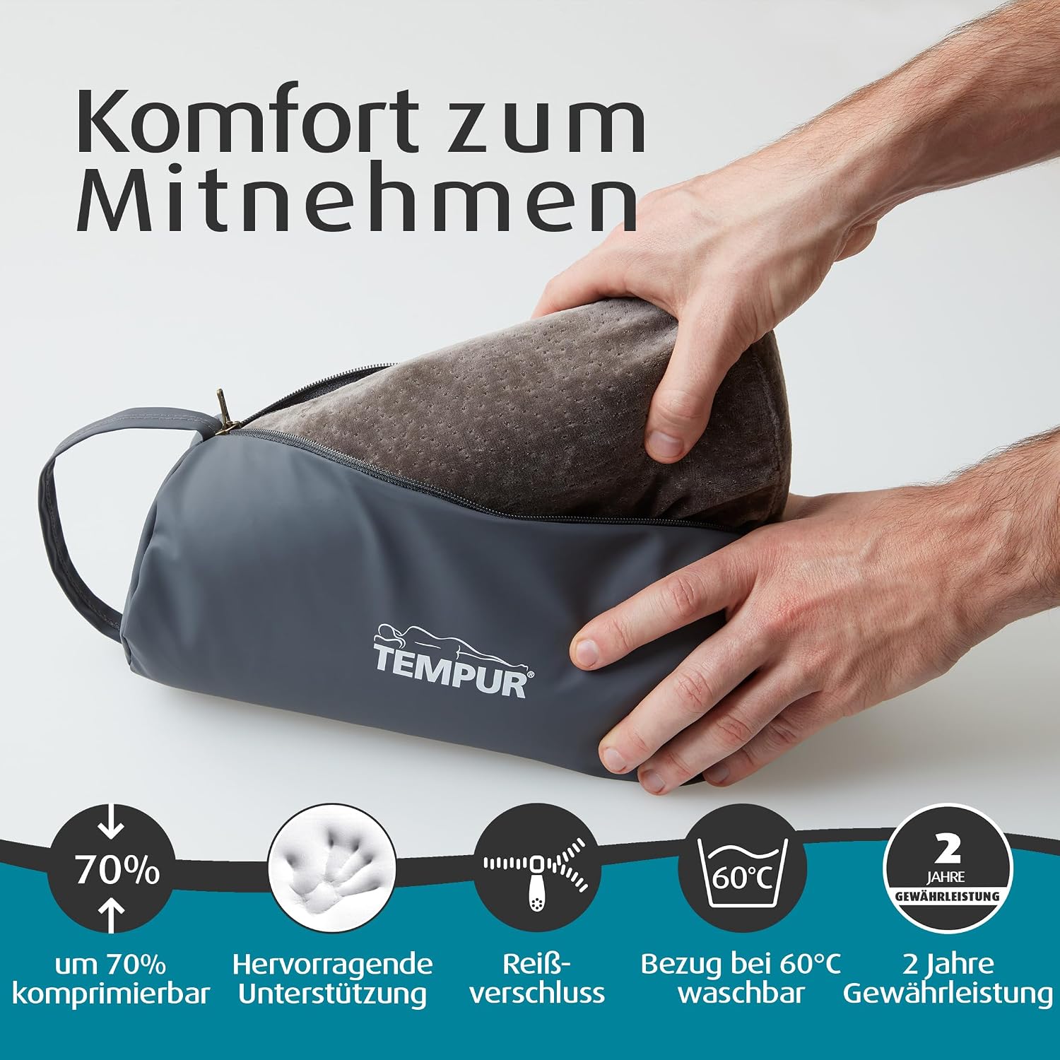 Detalle de TEMPUR Coussin de voyage 25 x 31 cm