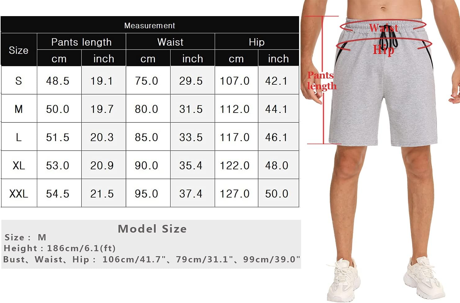 Thumbnail 6 de Wayleb Pantalones Cortos Deportivos Hombre Verano