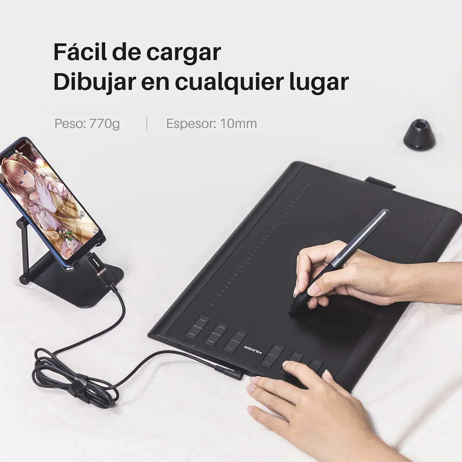 Thumbnail 1 de HUION Inspiroy H1060P Tableta Gráfica 10"x6.25" 🎨