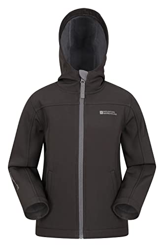 Detalle de Mountain Warehouse Exodus Kids Softshell Jacket – Breathable, Showerproof, Fleece‑Lined Childrens Coat
