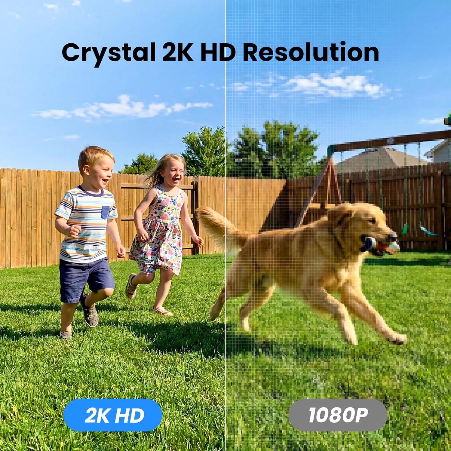 Detalle de GALAYOU R6 Outdoor Solar Security Camera, 2K Video, Color Night Vision