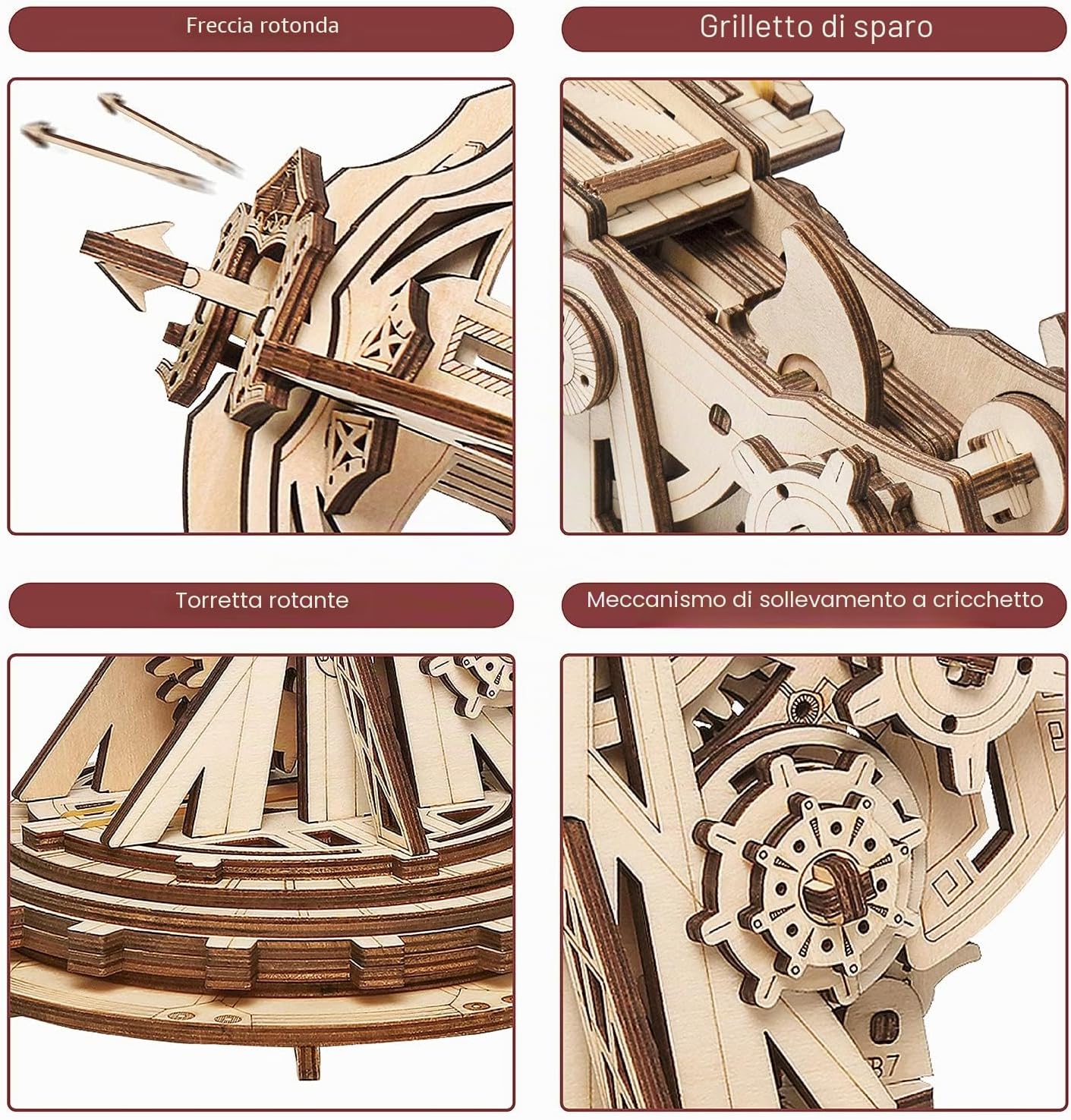 Detalle 2 de ROKR Puzzle in Legno 3D 142 pezzi 🧩