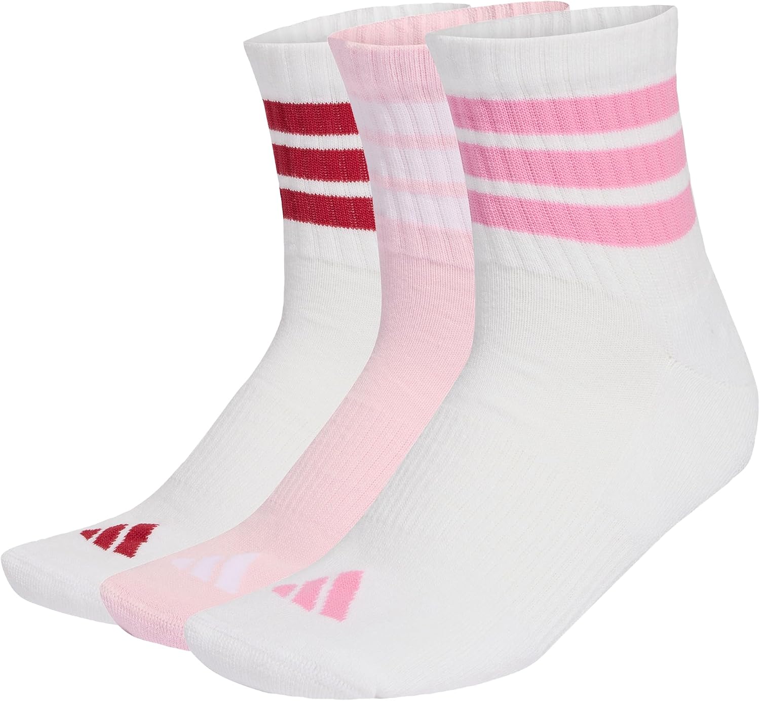 Detalle 1 de adidas 3 Stripes Cushioned Sportswear Mid Cut Socks – skarpety uniseks, 3 pary