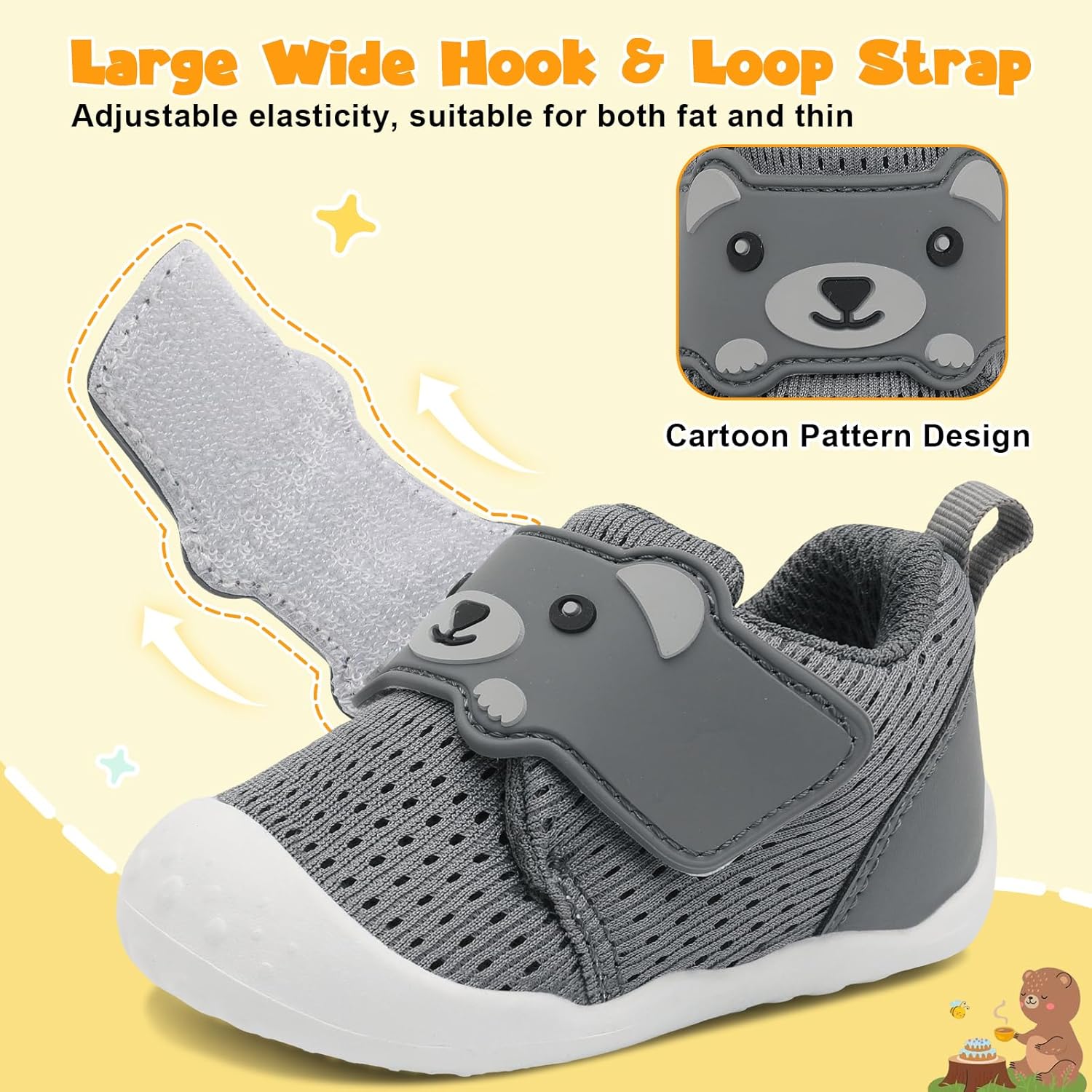 Thumbnail 3 de JOINFREE Baby Walking Wide Shoes: Lightweight, Breathable First Walkers