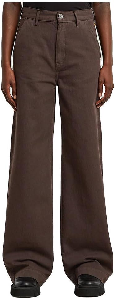 Detalle de G-Star Deck 2.0 High Loose Chino Wmn: pantaloni Donna dalla vestibilità comoda e stile originale