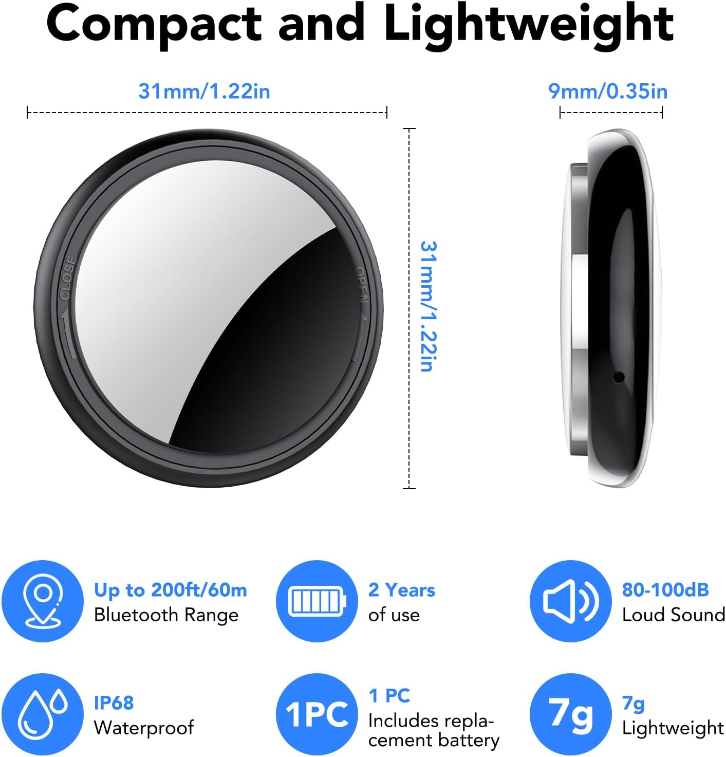 Thumbnail 6 de Smart Air Traceur Tag Lot de 4 – Compatible Apple Find My (iOS uniquement)