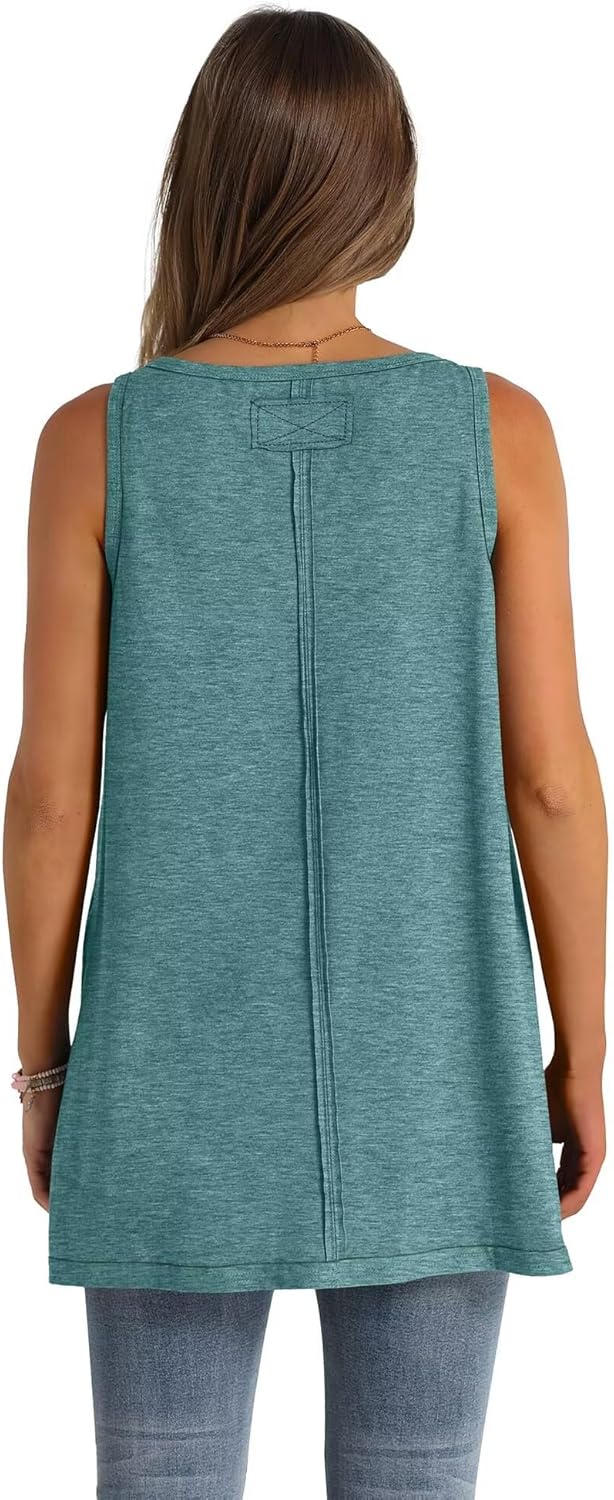 Thumbnail 4 de WIHOLL Damen Tank Top – sommerliches, leichtes Rundhals-Top mit schlanker Passform