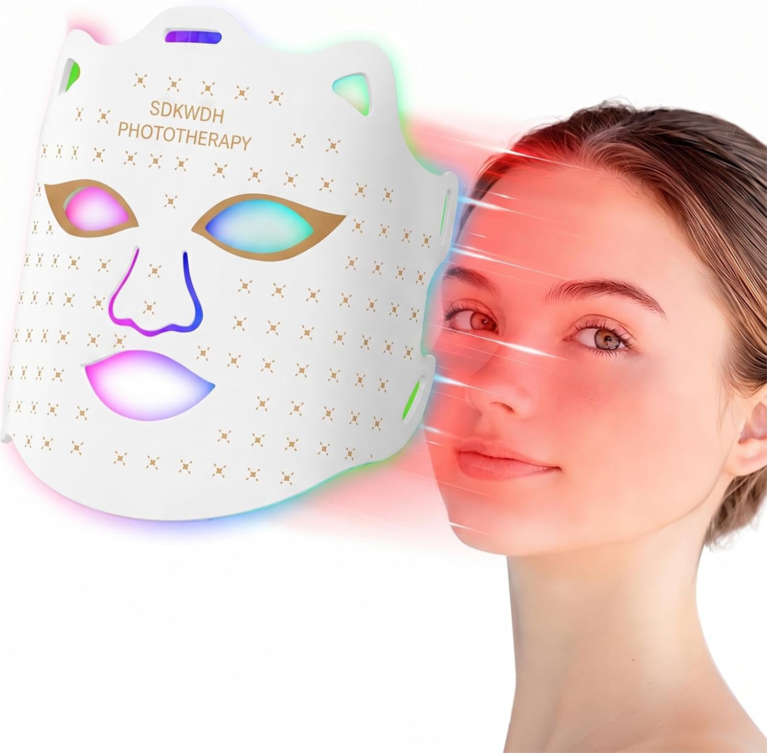 Detalle de SDKWDH Red Light Therapy Mask 850nm