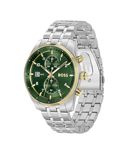 Detalle 2 de BOSS Chronograph Watch for Men SKYTRAVELLER Collection – Leather or Stainless Steel Strap