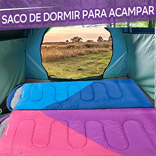 Thumbnail 5 de Clostnature Saco de Dormir Ligero para Acampar (Cremallera Izquierda) – 3 estaciones, tamaño compacto