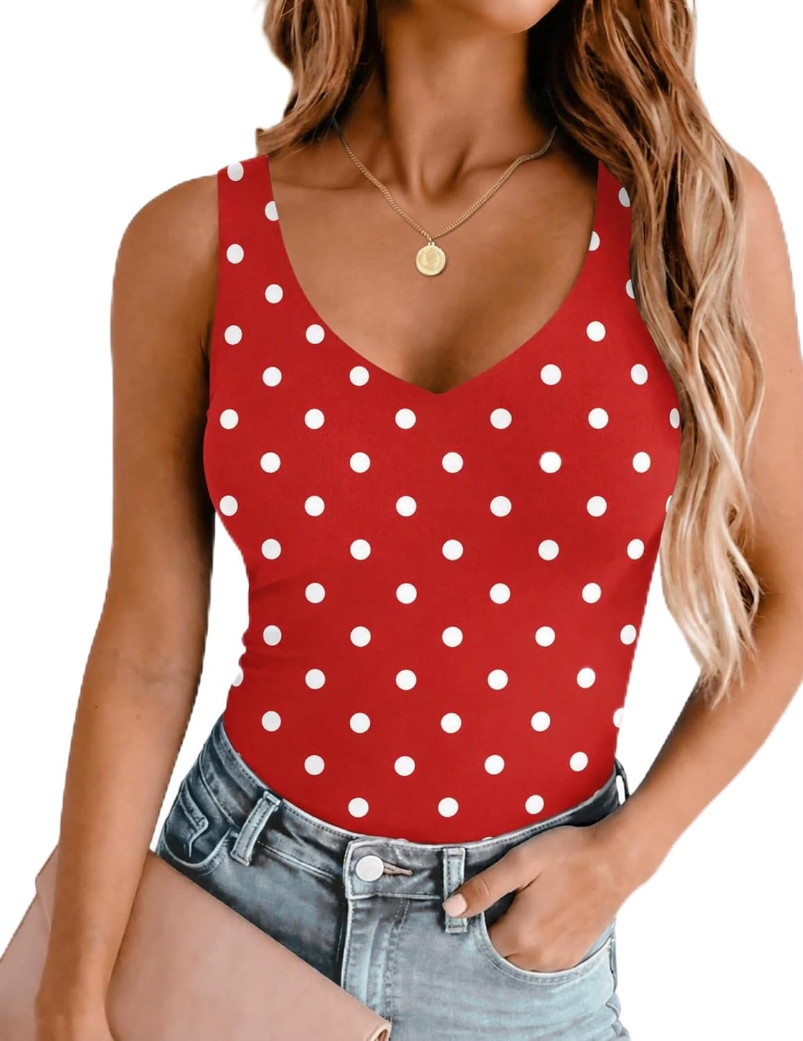 Thumbnail 6 de Zeagoo Women's V-Neck Tank Top, Double-Lined