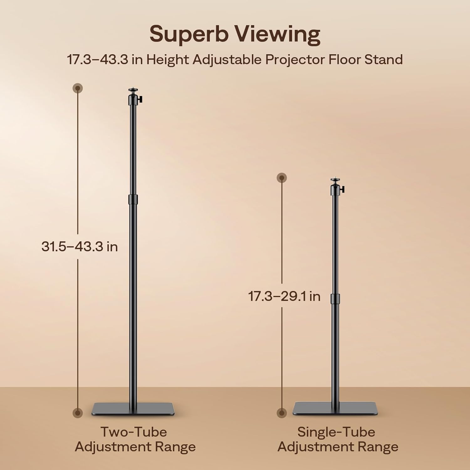 Thumbnail 1 de Aurzen Projector Stand — Adjustable Stand with 1/4-Inch Screw, compatible with TMY, HAPPRUN, Yaber and more