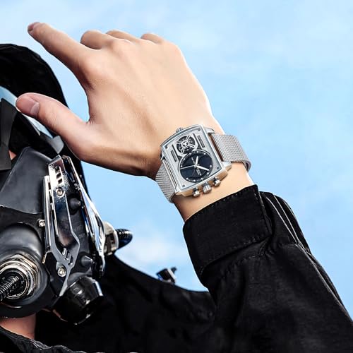 Detalle de FEICE FK814 reloj 47 mm cuadrado